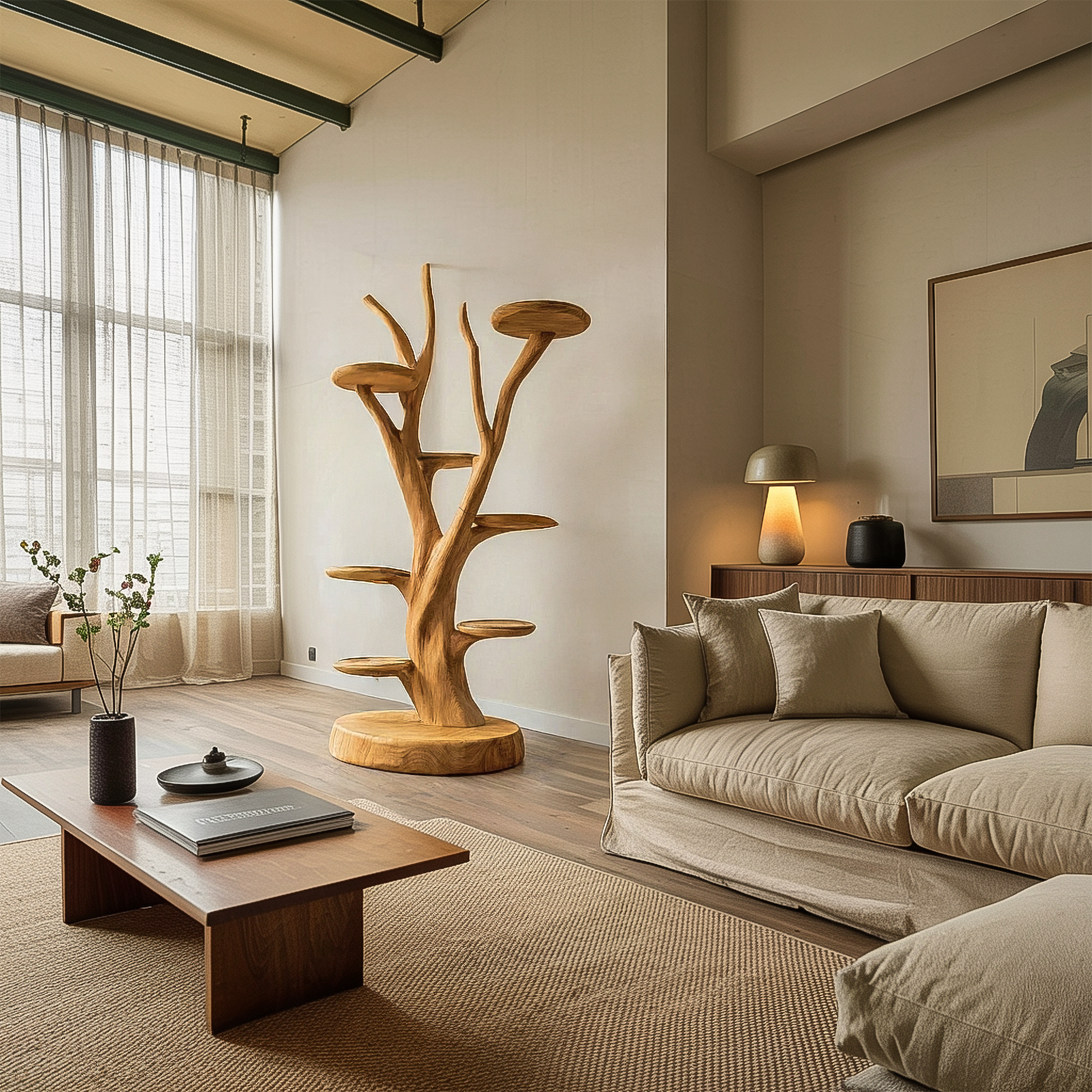 Rustic Cat Activity Tree Living Room And Studio SINLSATT118