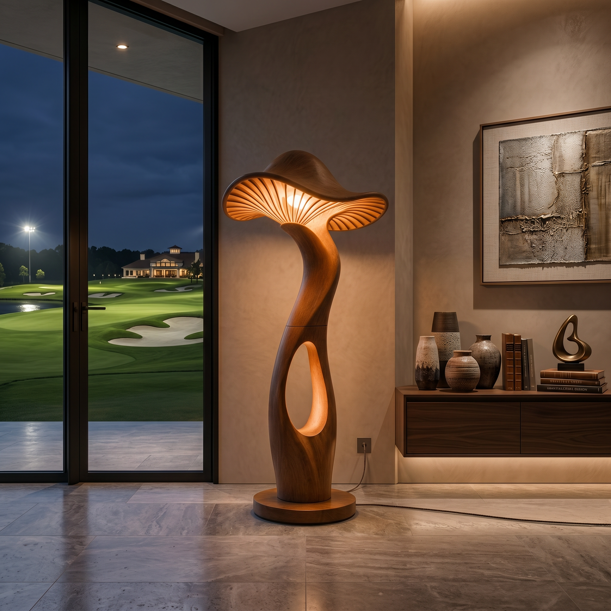 Modern Toadstool Floor Lamp For Lounge Area SILDTTNLAM009
