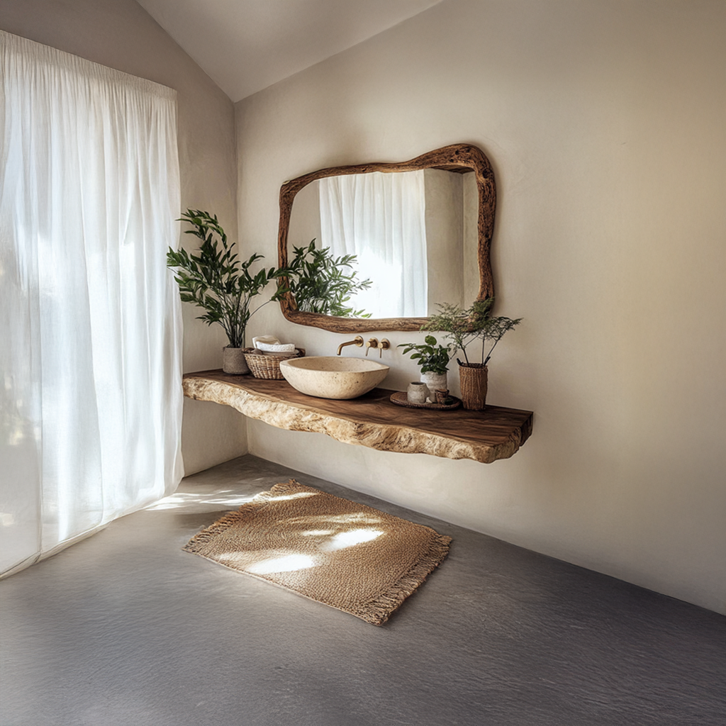 Rustic Single Sink Vanity Bathroom SINLSABRV071