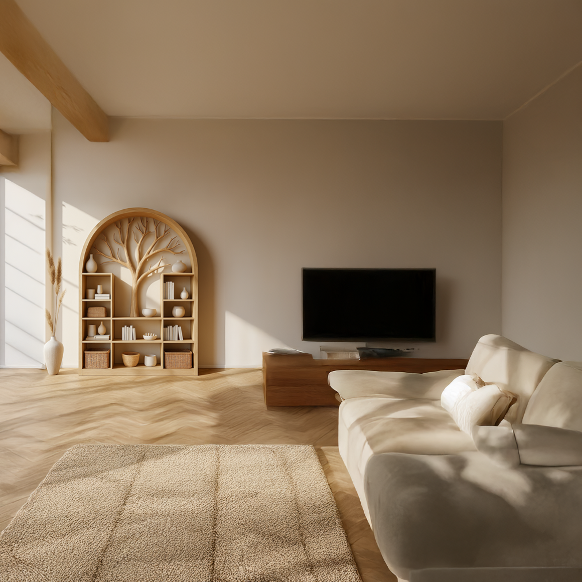 Scandinavian Rustic Display Storage Cabinet Living Room And Office SINLSASC237