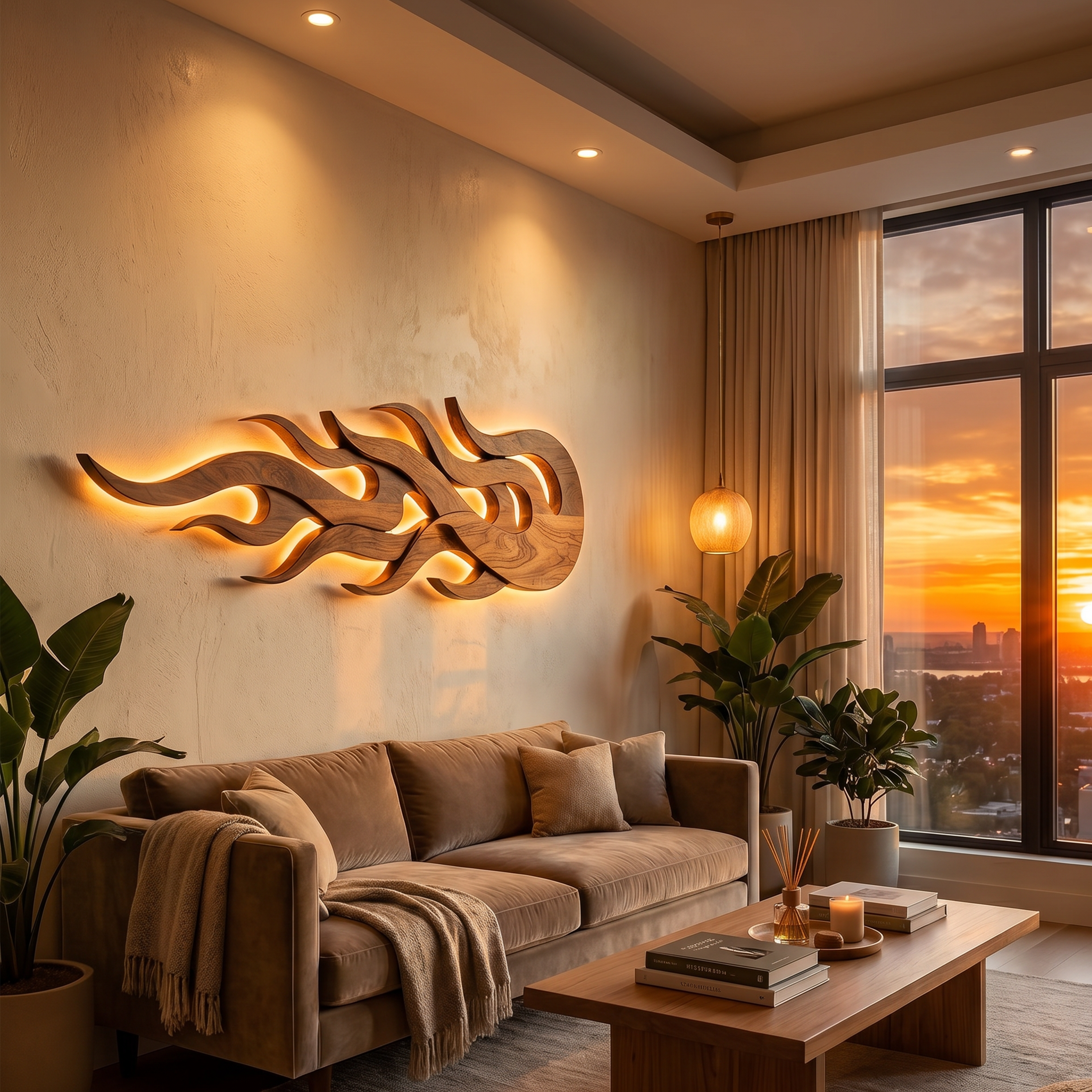 Minimalist Sculptural Wall Art For Reading Corner Interior SILDTTNWA142