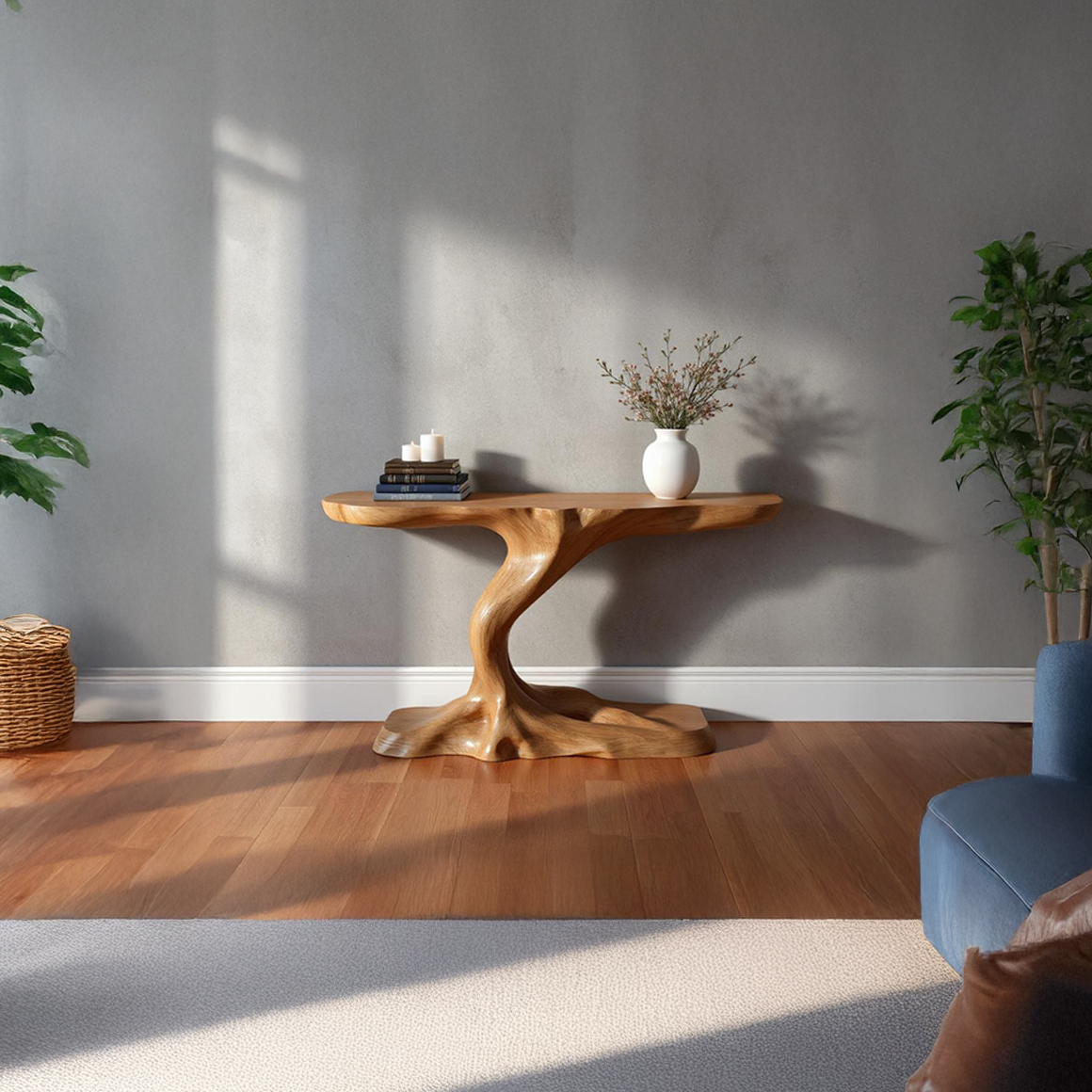 Rustic Branch Console Table Living Room And Entryway SINLSACS274