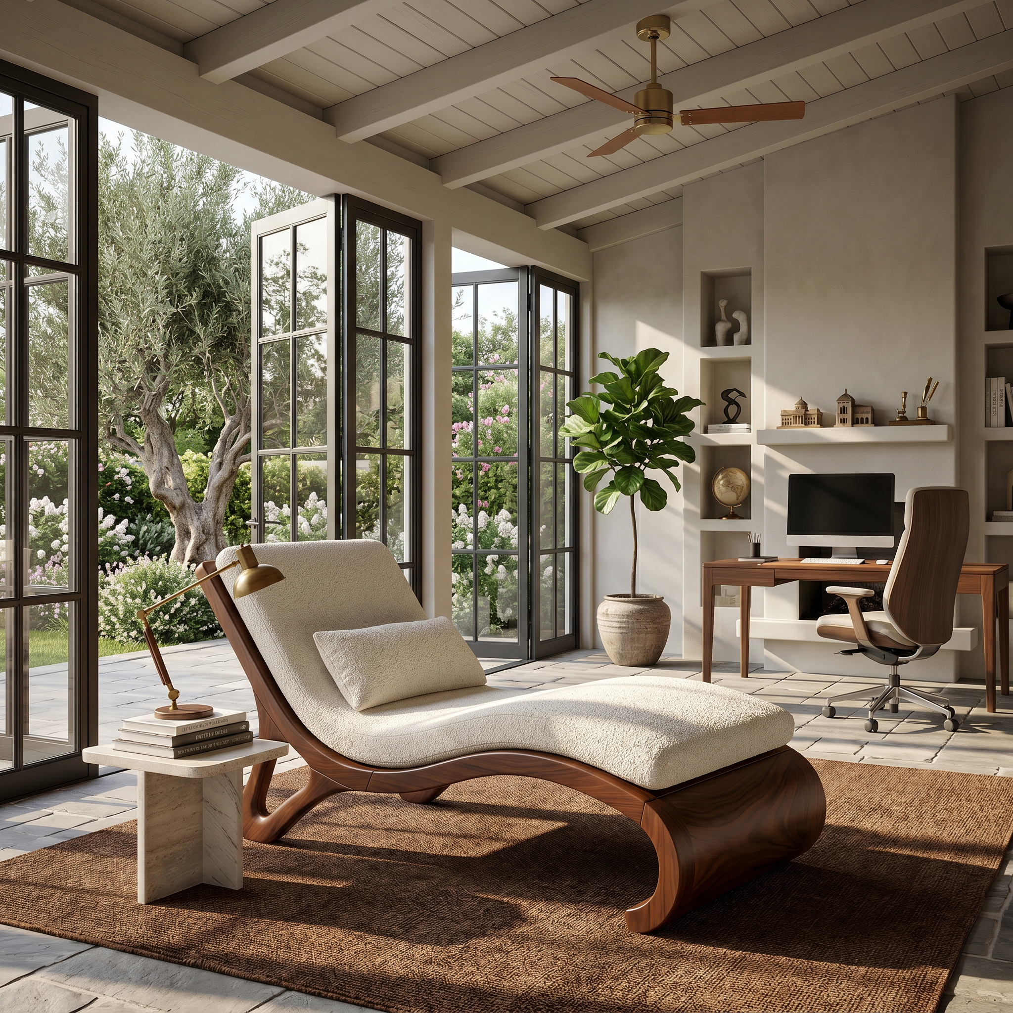 Tropical Luxury Daybed Organic Modern Villa Interior Design SILDTTRDB004