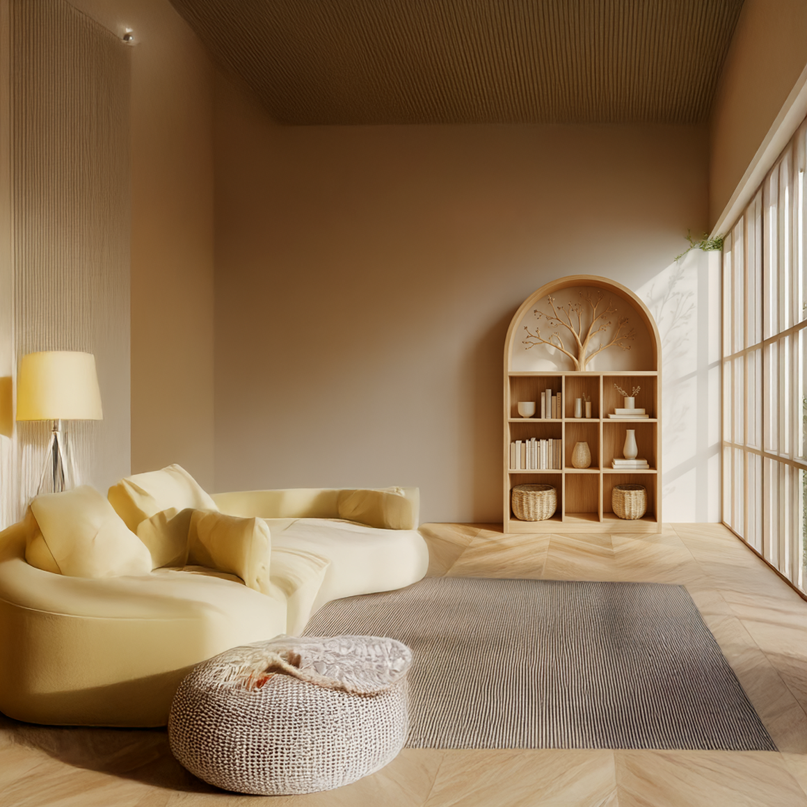 Scandinavian Rustic Tree Accent Storage Cabinet Living Room And Hallway SINLSASC238