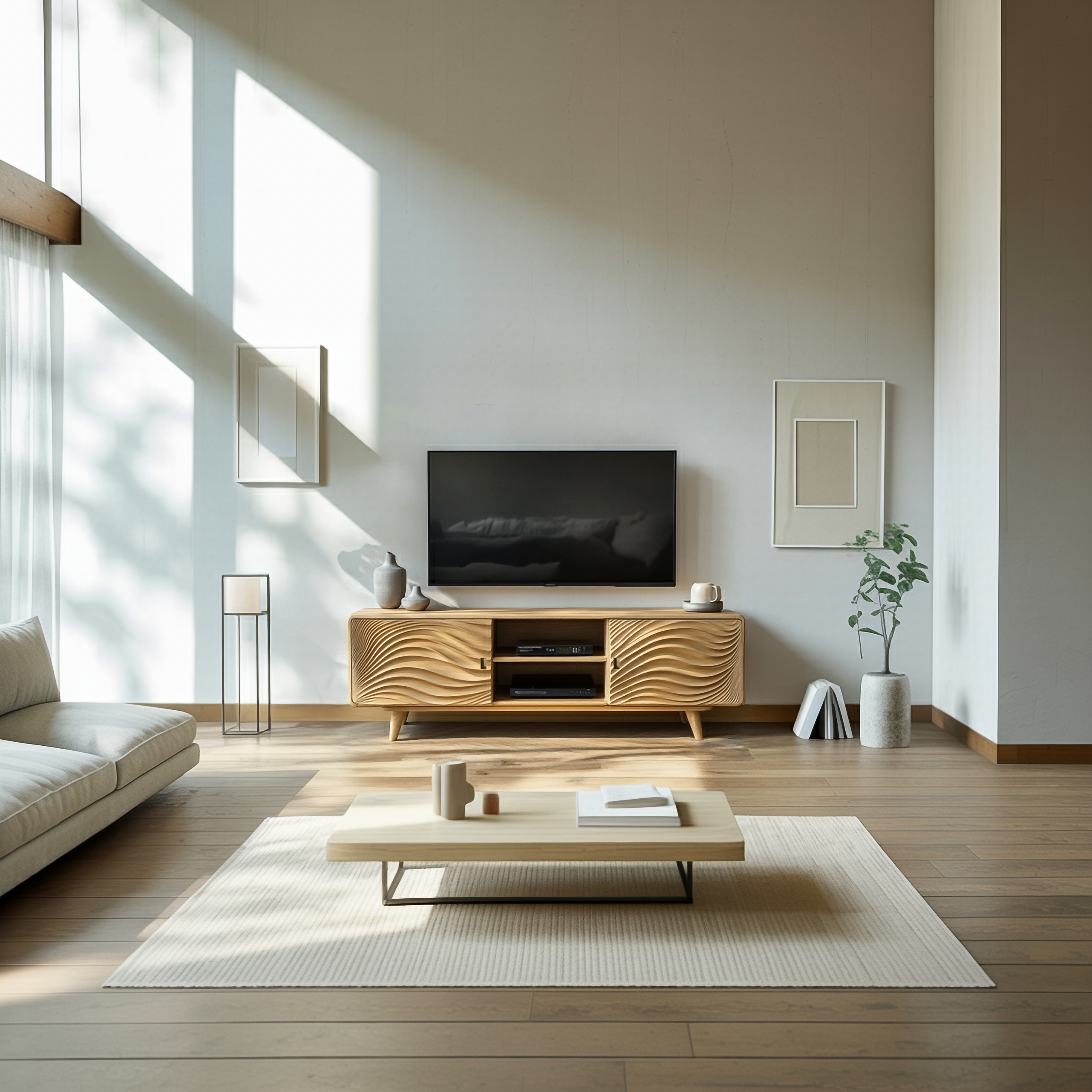 Scandinavian Modern TV Stand Living Room And Morning Room SINLSASC344