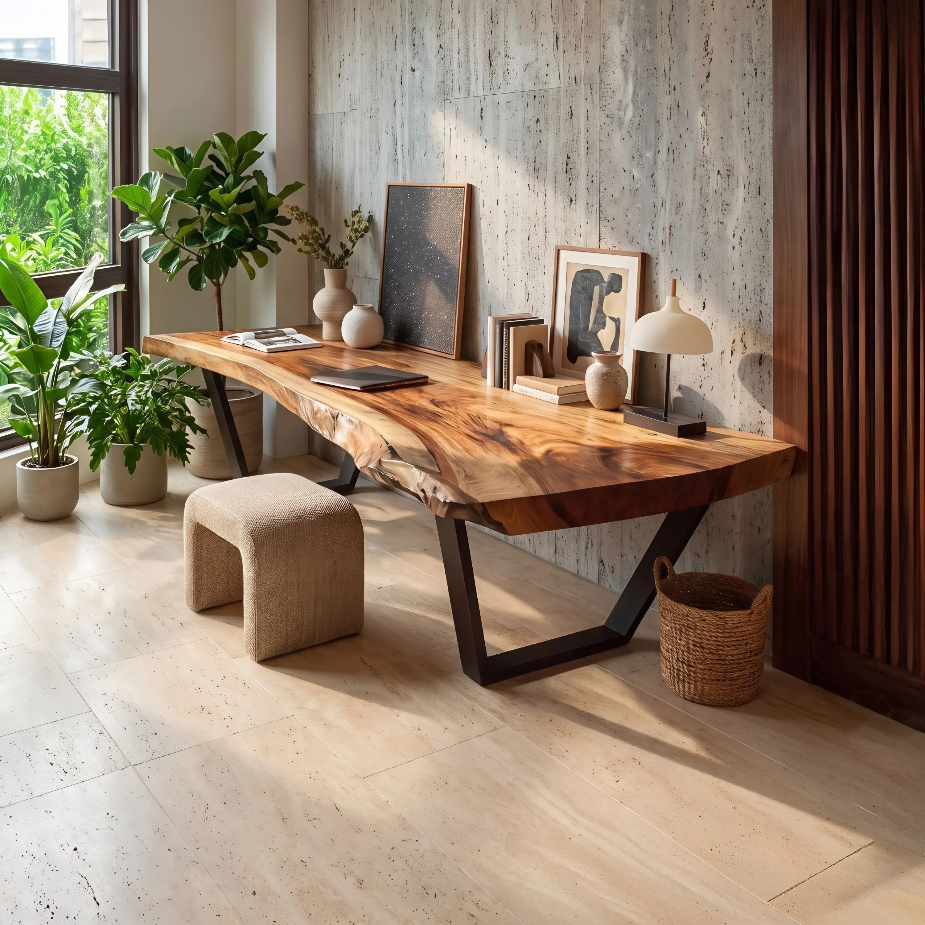 Modern Solid Wood Desk For Bedroom Furniture SILDTTNDE016