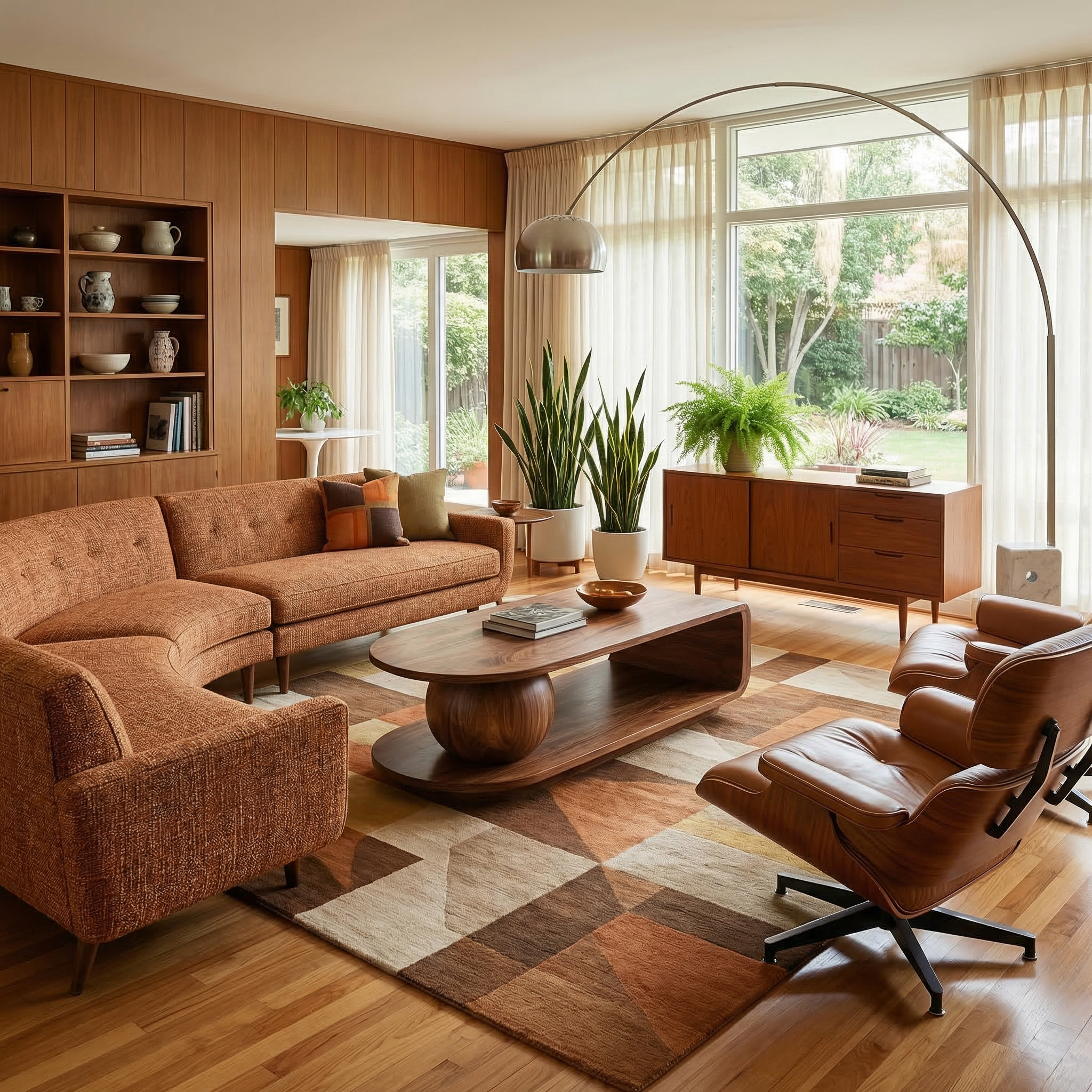 Mid Century Oval Coffee Table For Living Room SINLSACF333