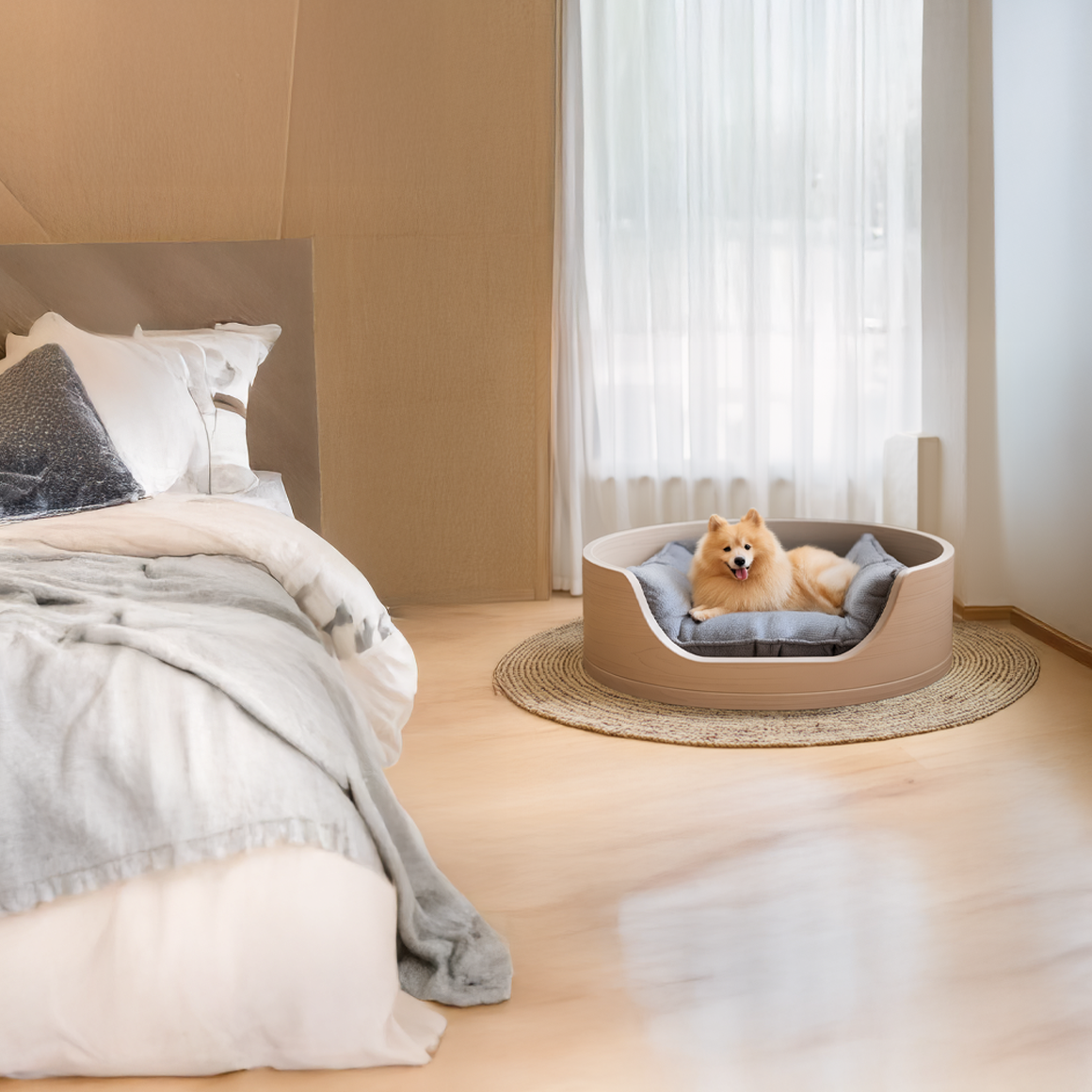 Japandi Minimal Pet Bed For Living Room Or Bedroom SINLSAPB001