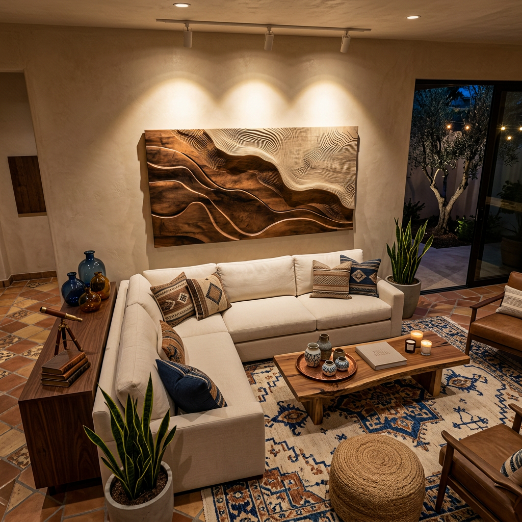 Modern Wall Art With Flowing Design For Living Room SITHTTWA032