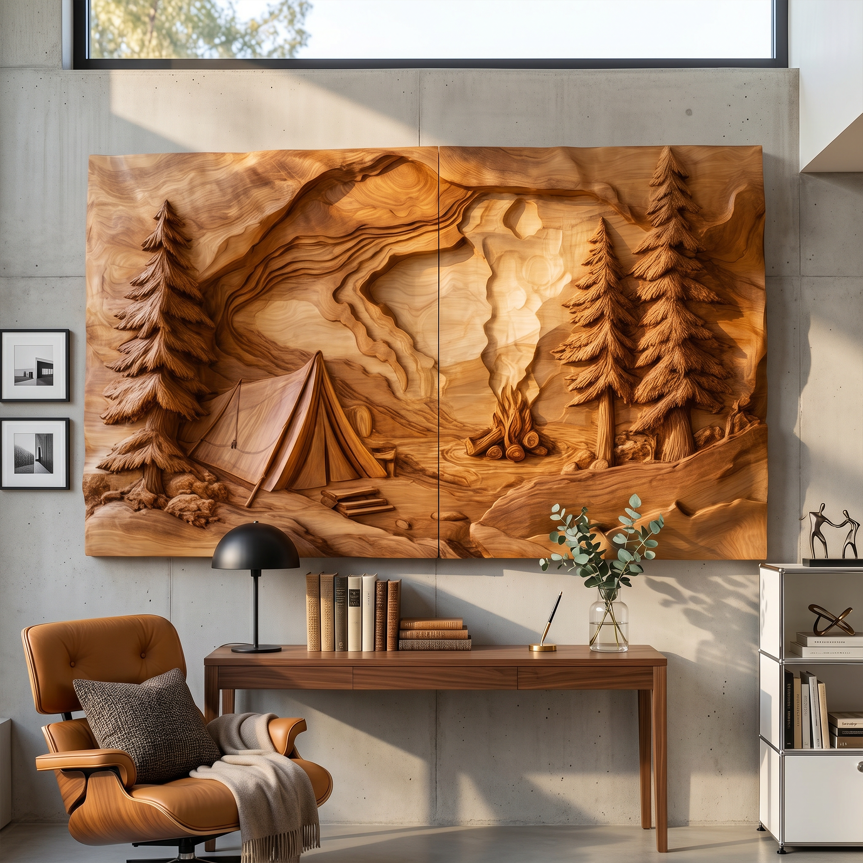 Nature Inspired Forest Wood Wall Art For Rustic Cabin Interior Decor SILDTTRWA093