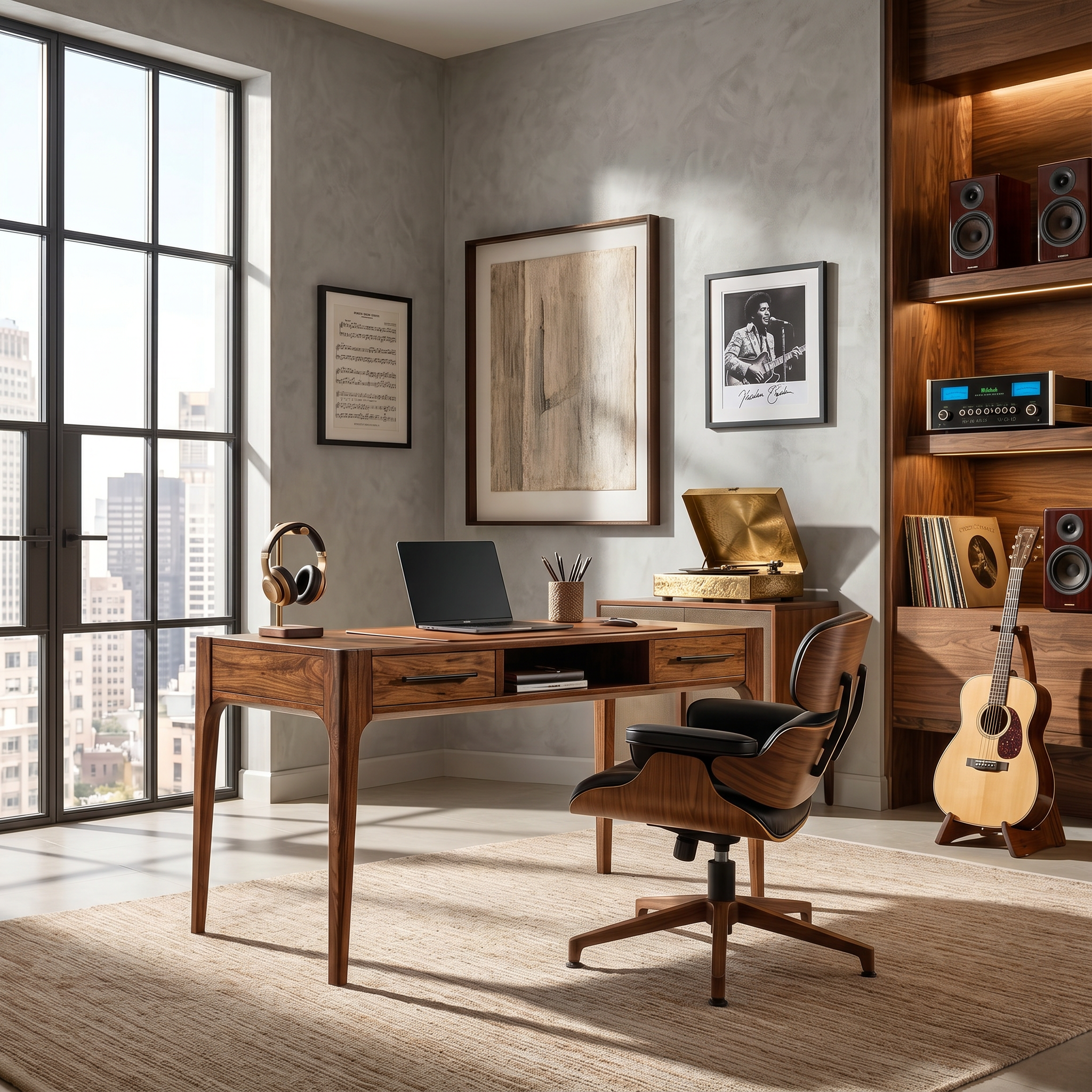 Contemporary Writing Desk With Slim Drawers For Study Room SILDTTRDE013