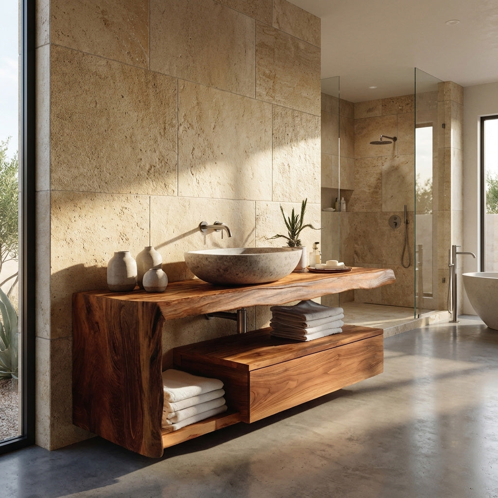 Modern Floating Bathroom Vanity For Spa RTTHHNBRV007