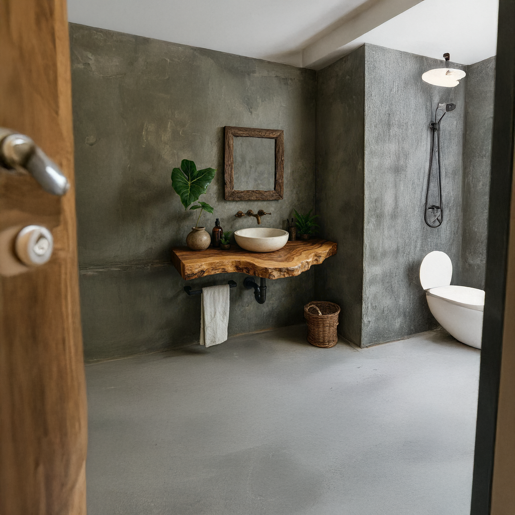 Rustic Single Vanity Bathroom SINLBRV112