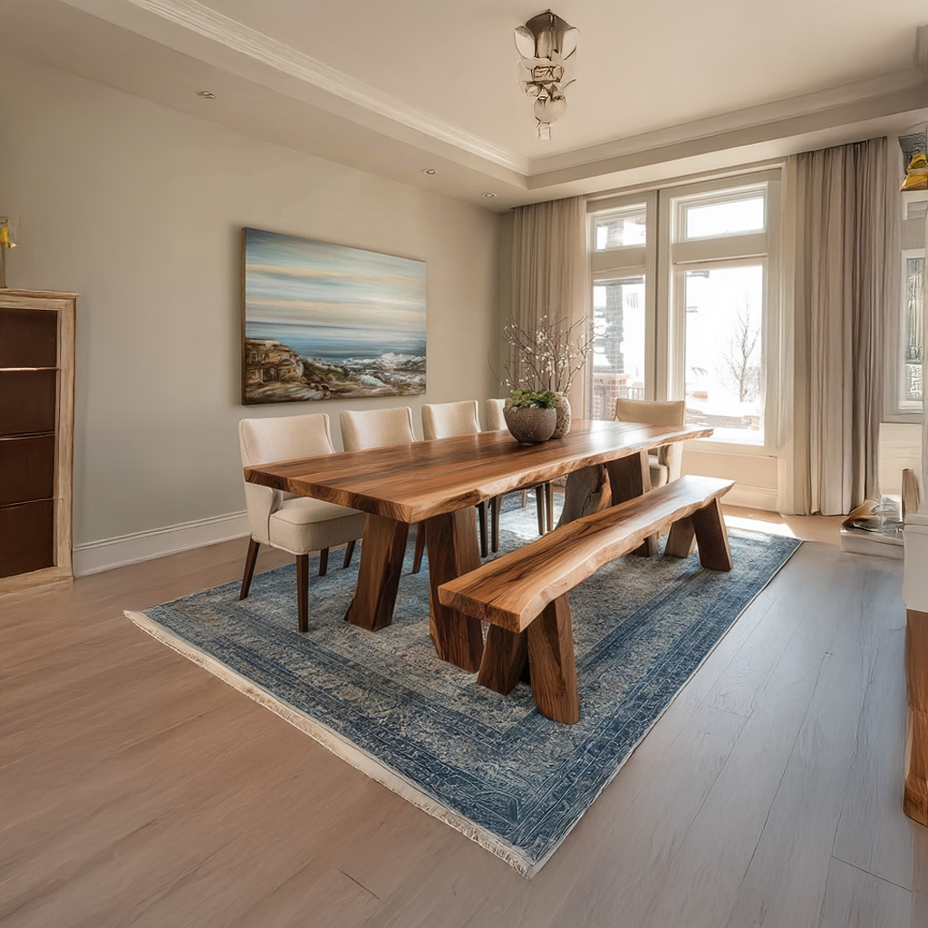 Mid Century Dining Table Modern Home SINLSADT036