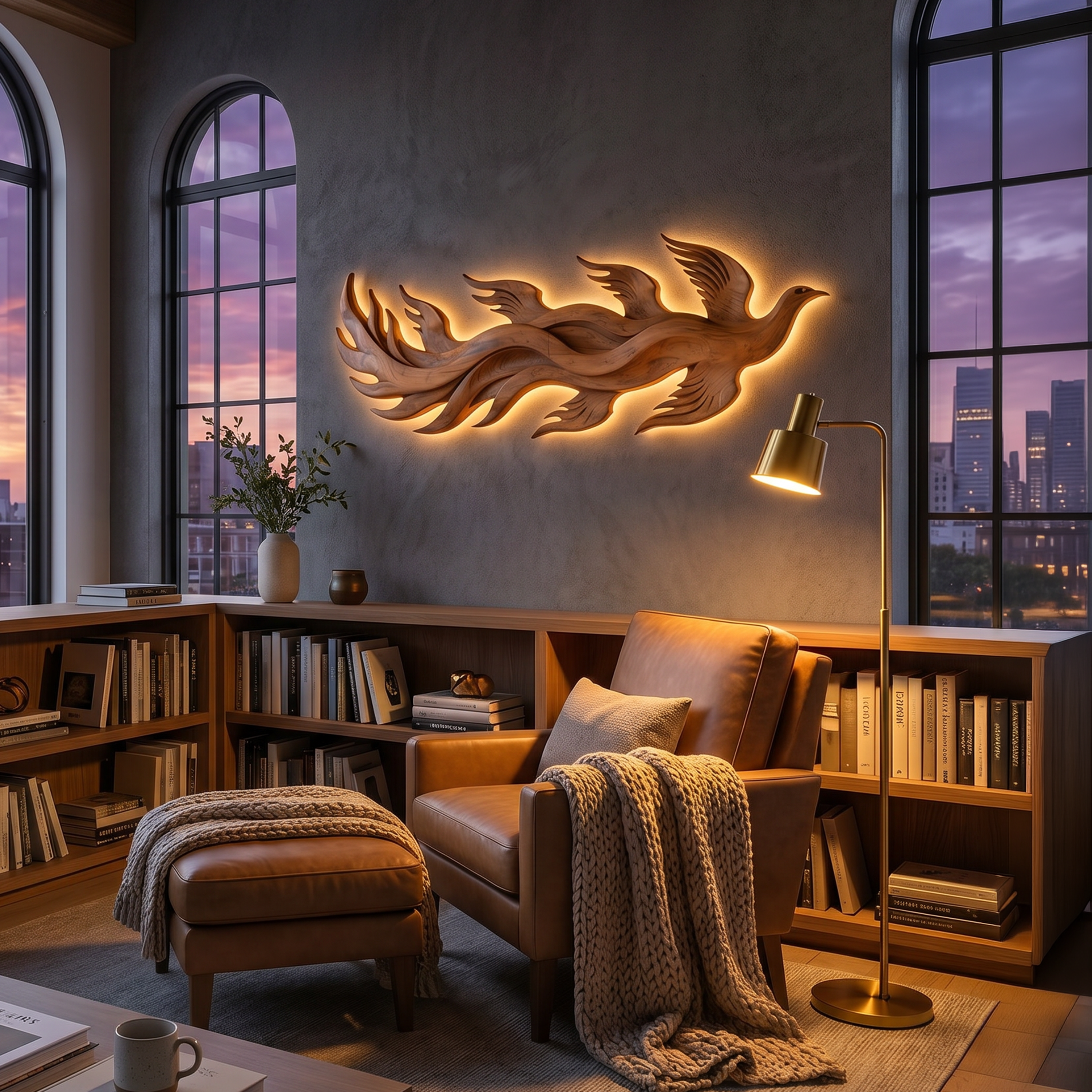 Minimalist Dimensional Wall Art For Luxury Suite Interior SILDTTNWA117