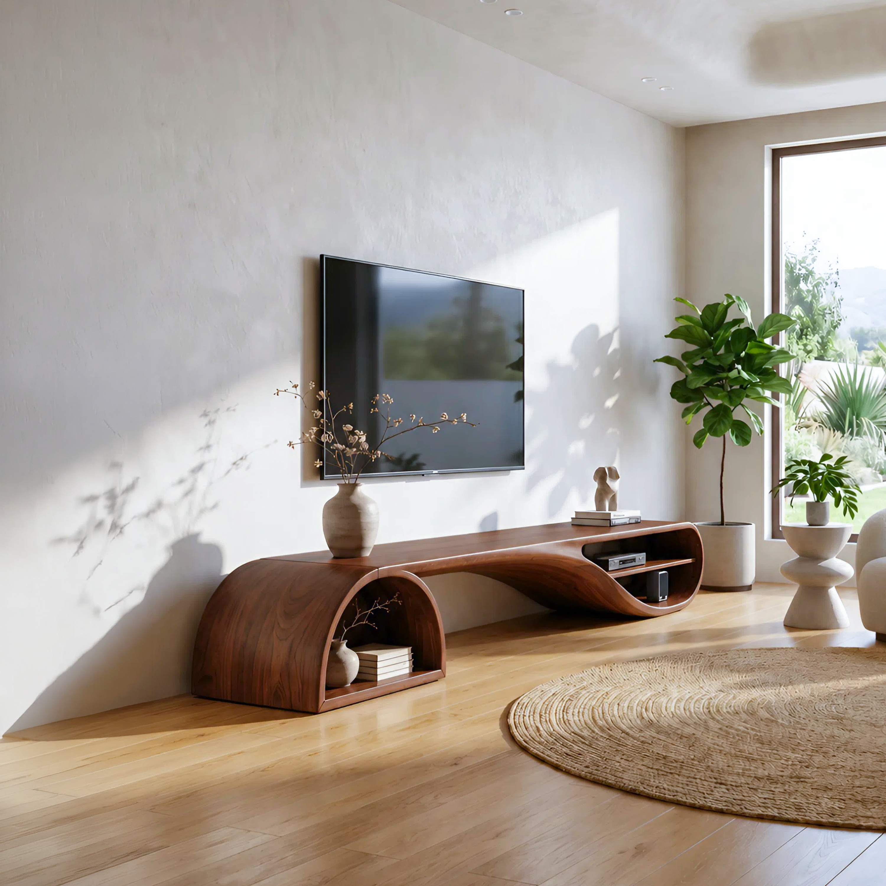Minimalist Floating TV Stand For Apartment Living Space SILDTTNTVC140