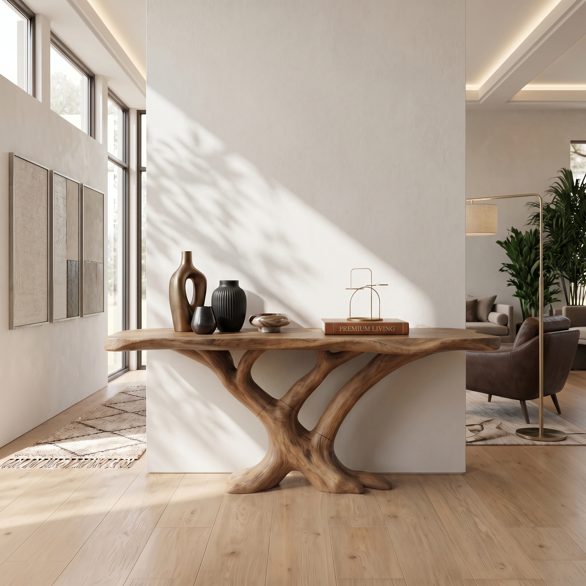 Contemporary Loop Console Table Modern Hallway SILDTTRCS103