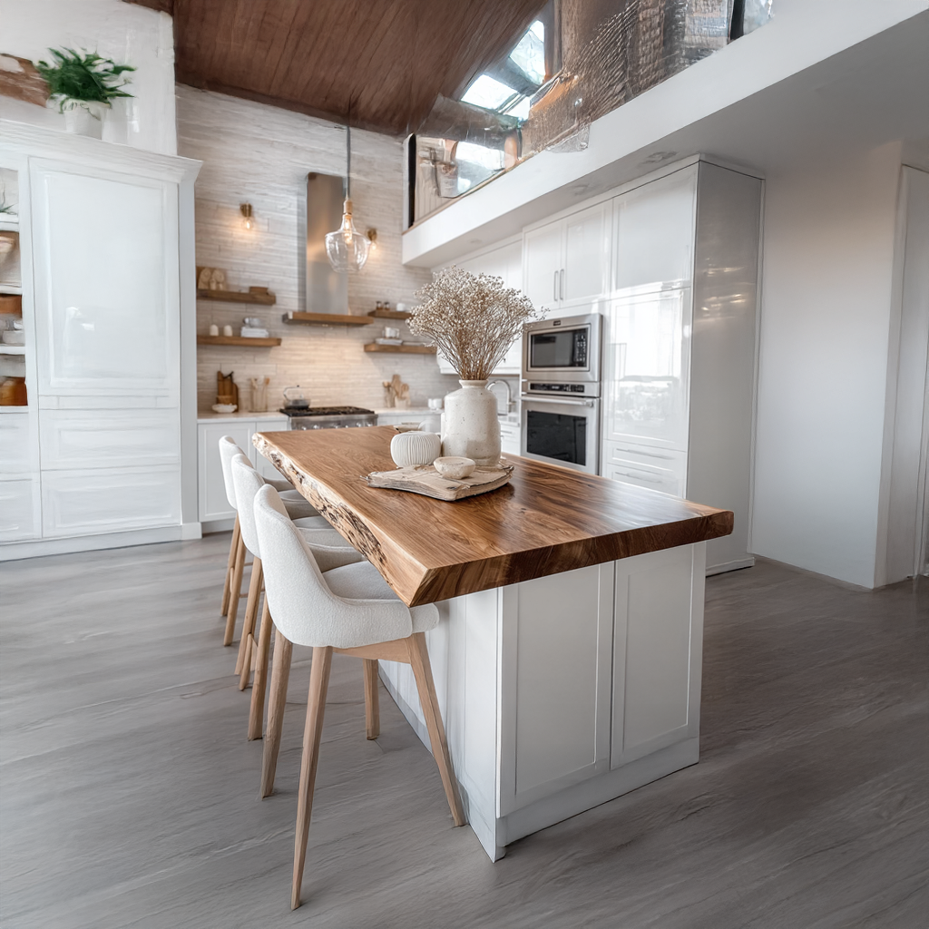 Modern Rustic Kitchen Island Kitchen Or Breakfast Area SINLSAKI006