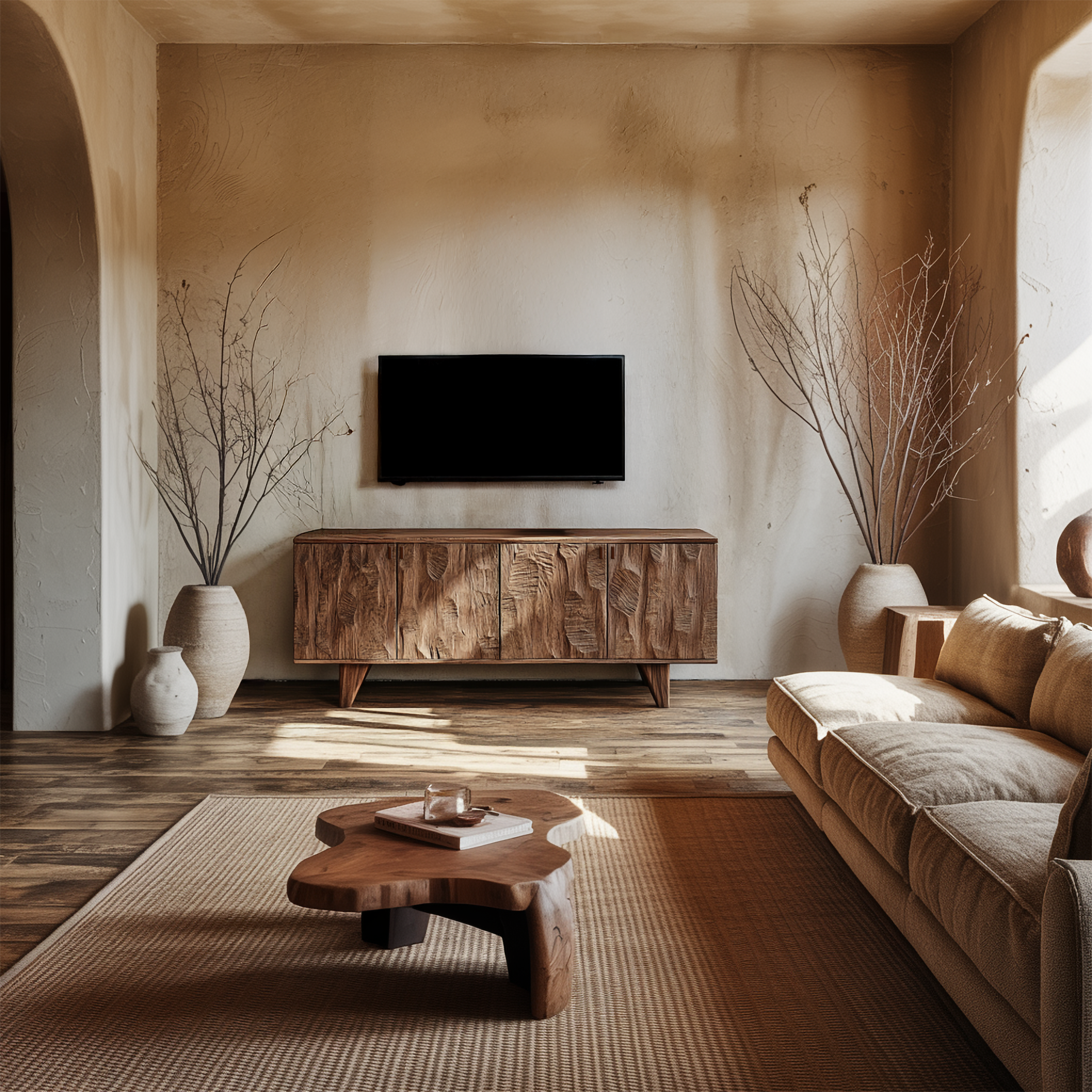 Rustic Sideboard Cabinet For Living Room SINLSASC434