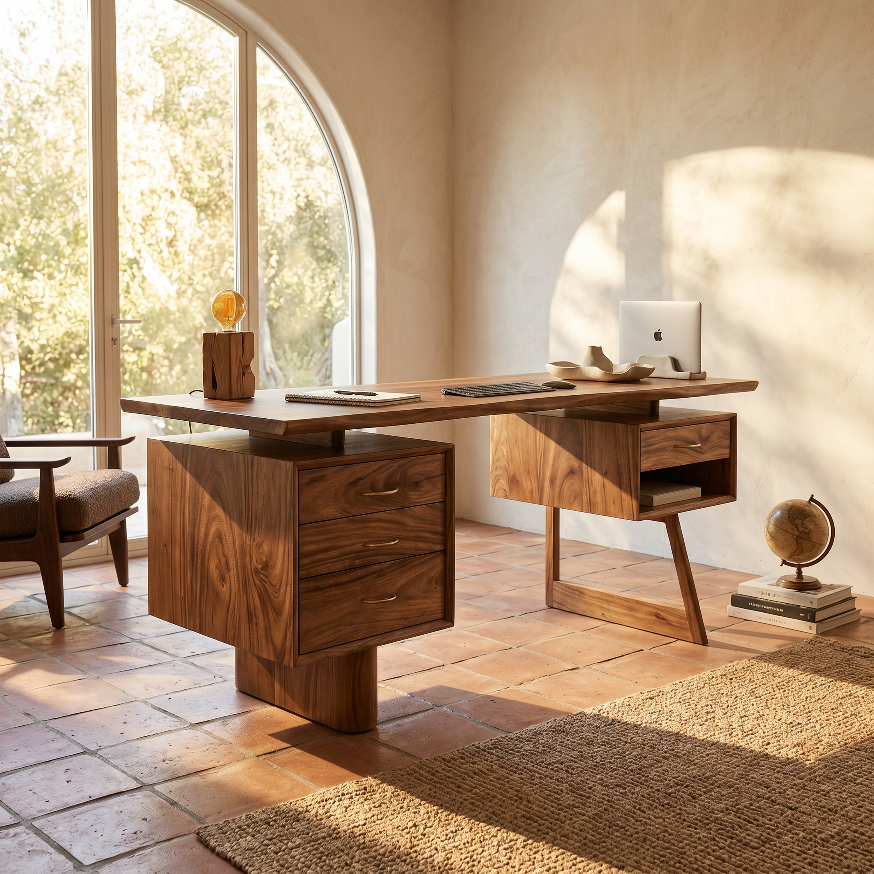 Minimalist Executive Desk Home Workspace SILDTTRDE033