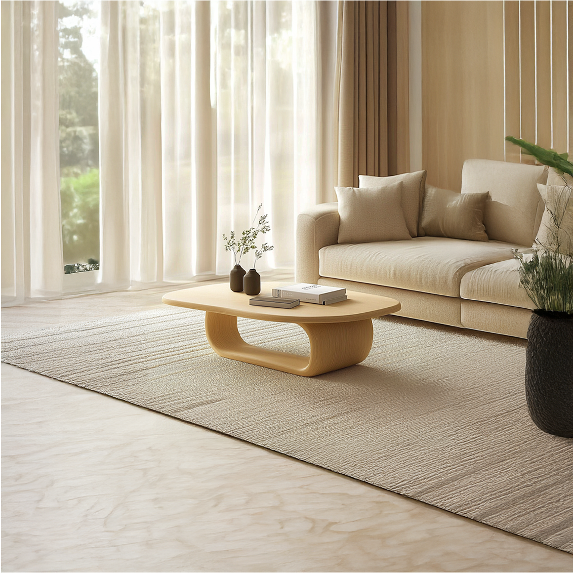 Mid Century Modern Coffee Table Small Apartment SINLSACF151