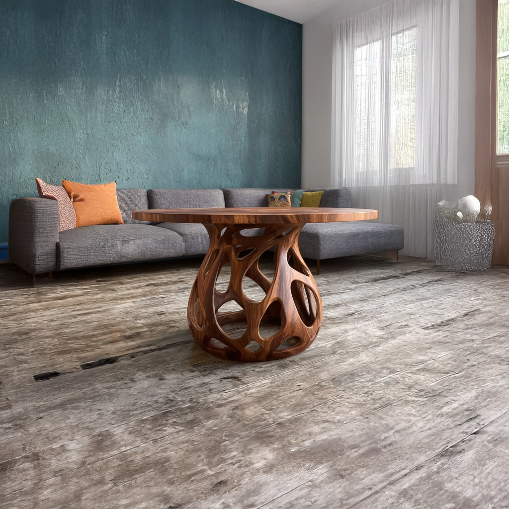 Coffee Table Solid Wood Rustic Style Gift SINLSACF018