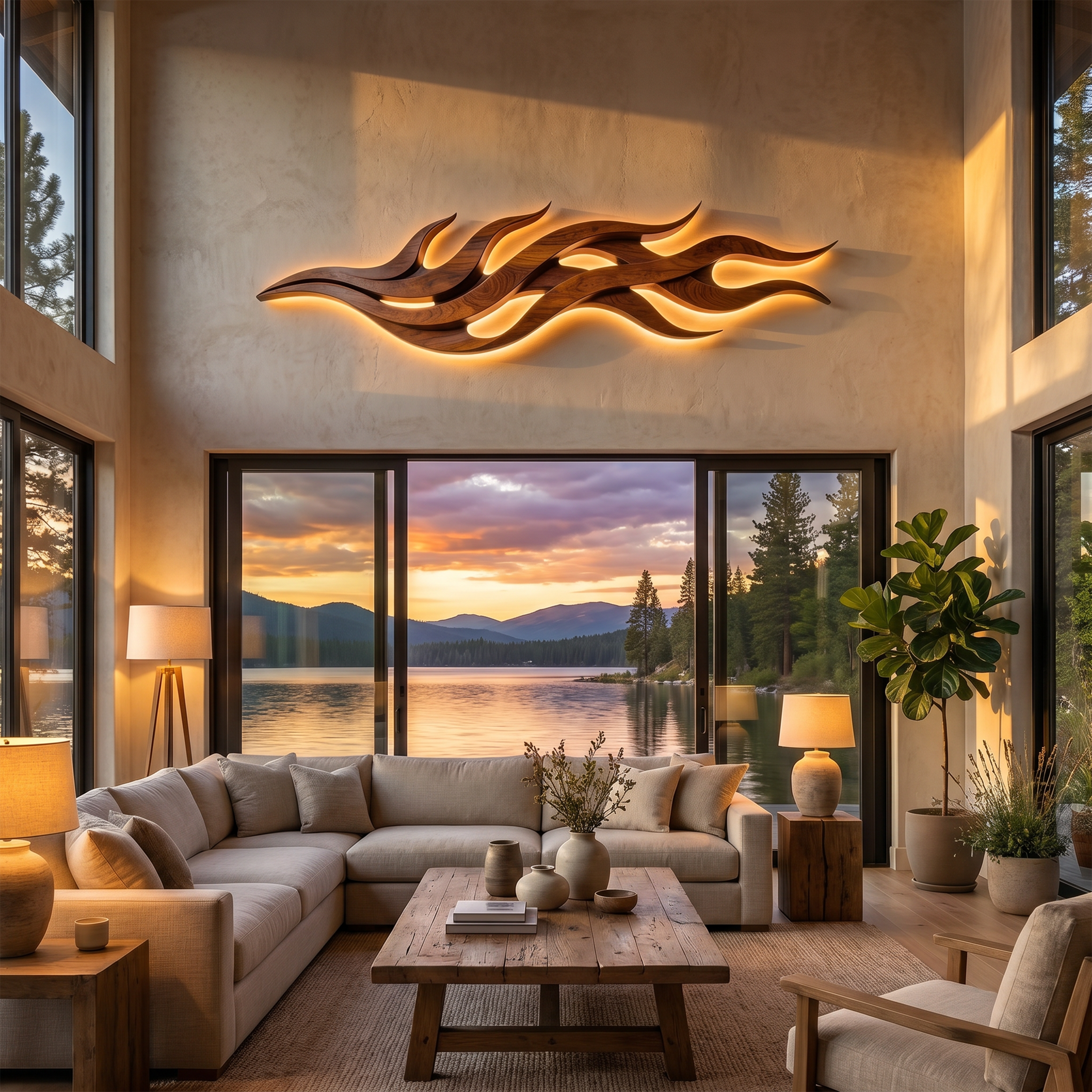 Contemporary Dimensional Wall Art For Executive Office Interior SILDTTNWA101