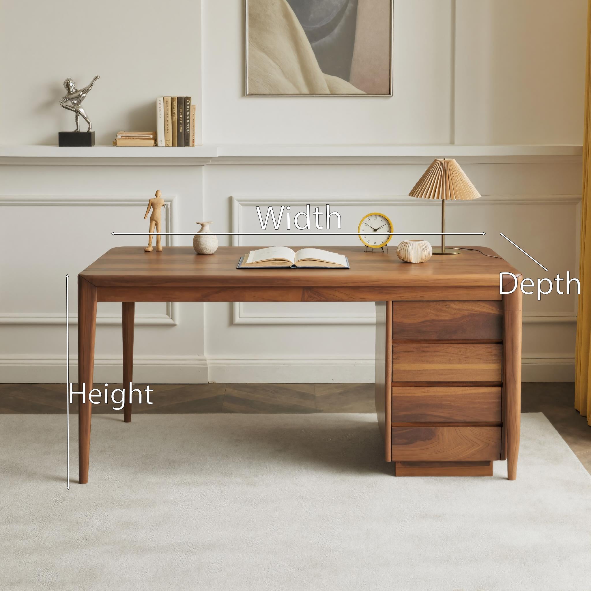 Modern Writing Desk With Drawers For Home Office SITHHNDE045