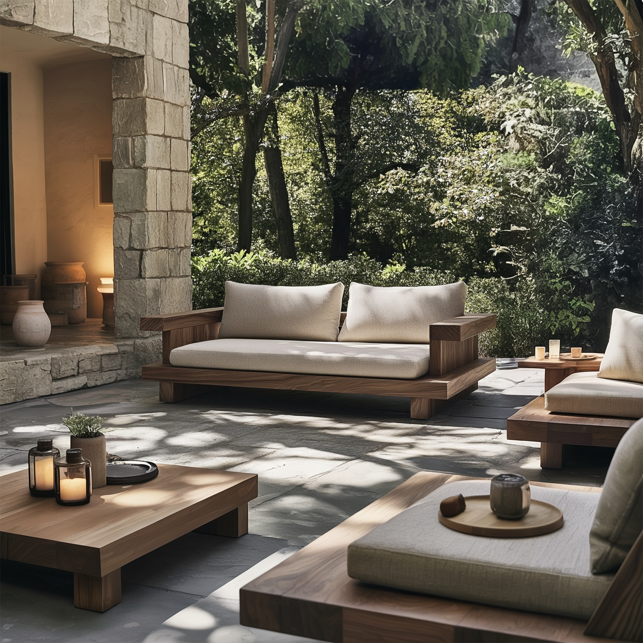 Minimal Platform Sofa Frame Solid Wood Clean Low Arm Form Living Room And Lounge SINLSASF009