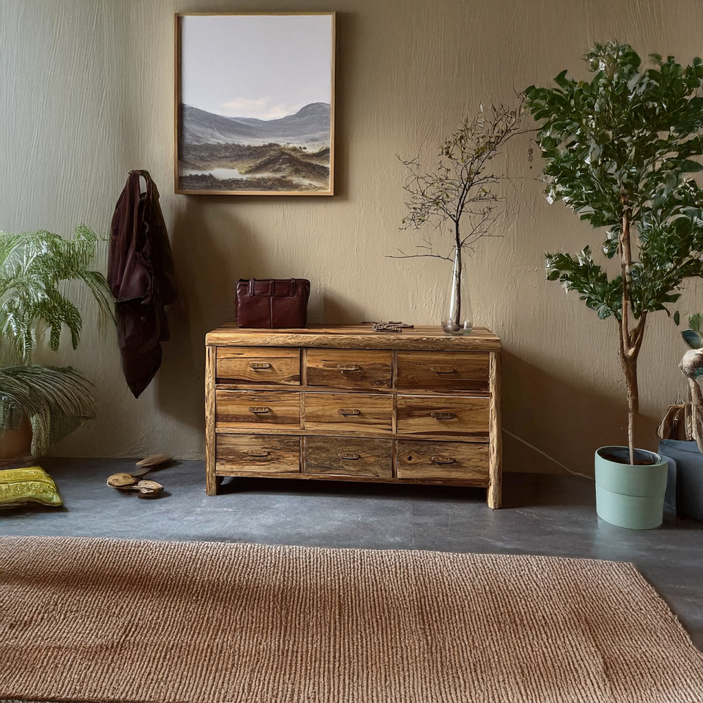 Rustic Sideboard Cabinet Entryway Living Room SINLSASC005