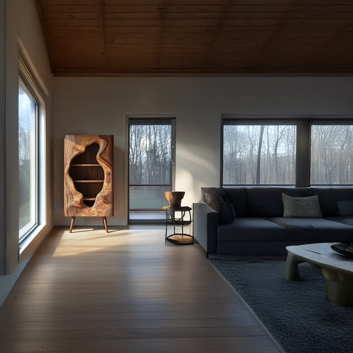 Mid Century Modern Standing Cabinet Living Room Or Studio SINLSASC247