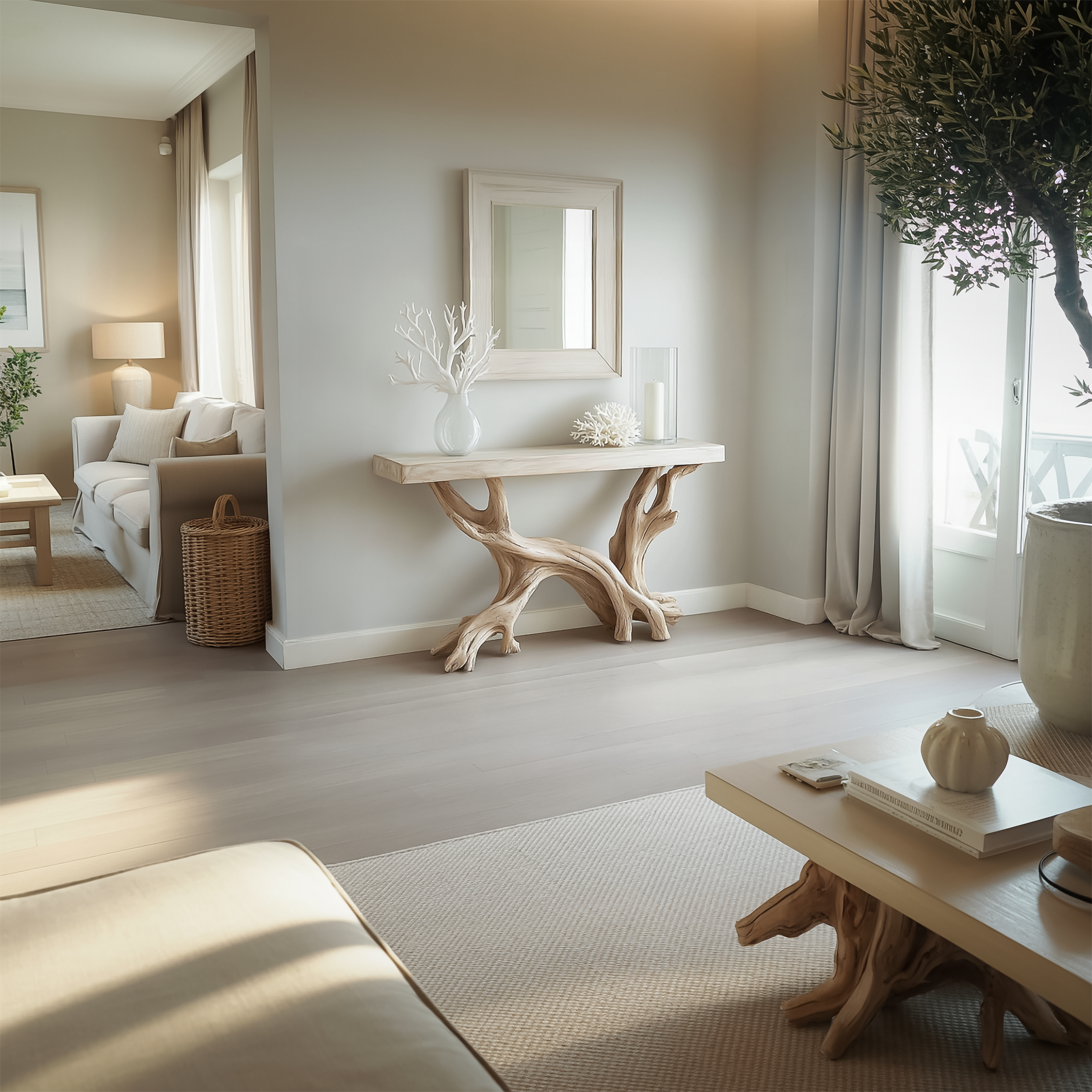 Rustic Coastal Console Table Living Room And Hallway SINLSACS426