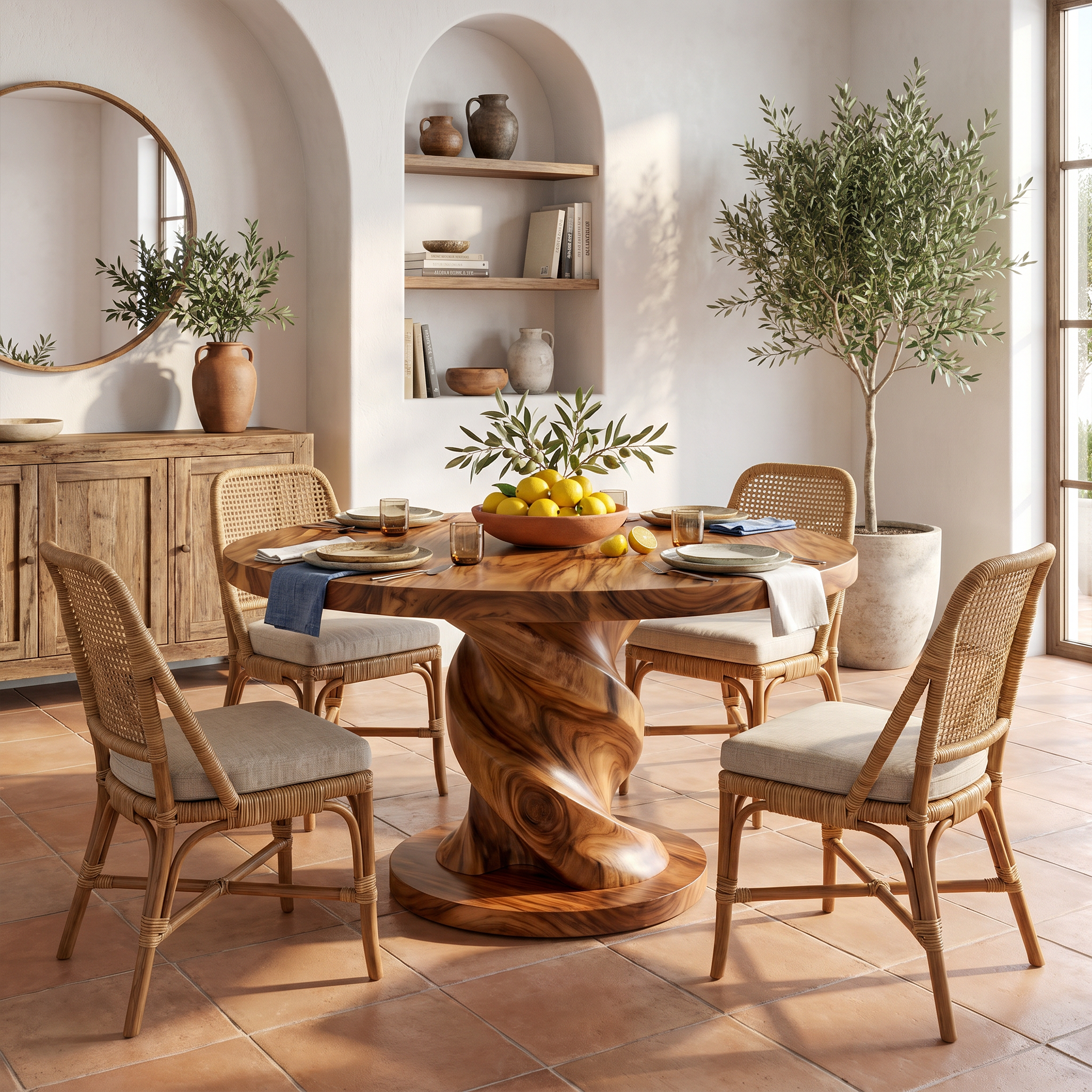 Tropical Twist Base Breakfast Table For Bright Kitchen SILDTTRDN079