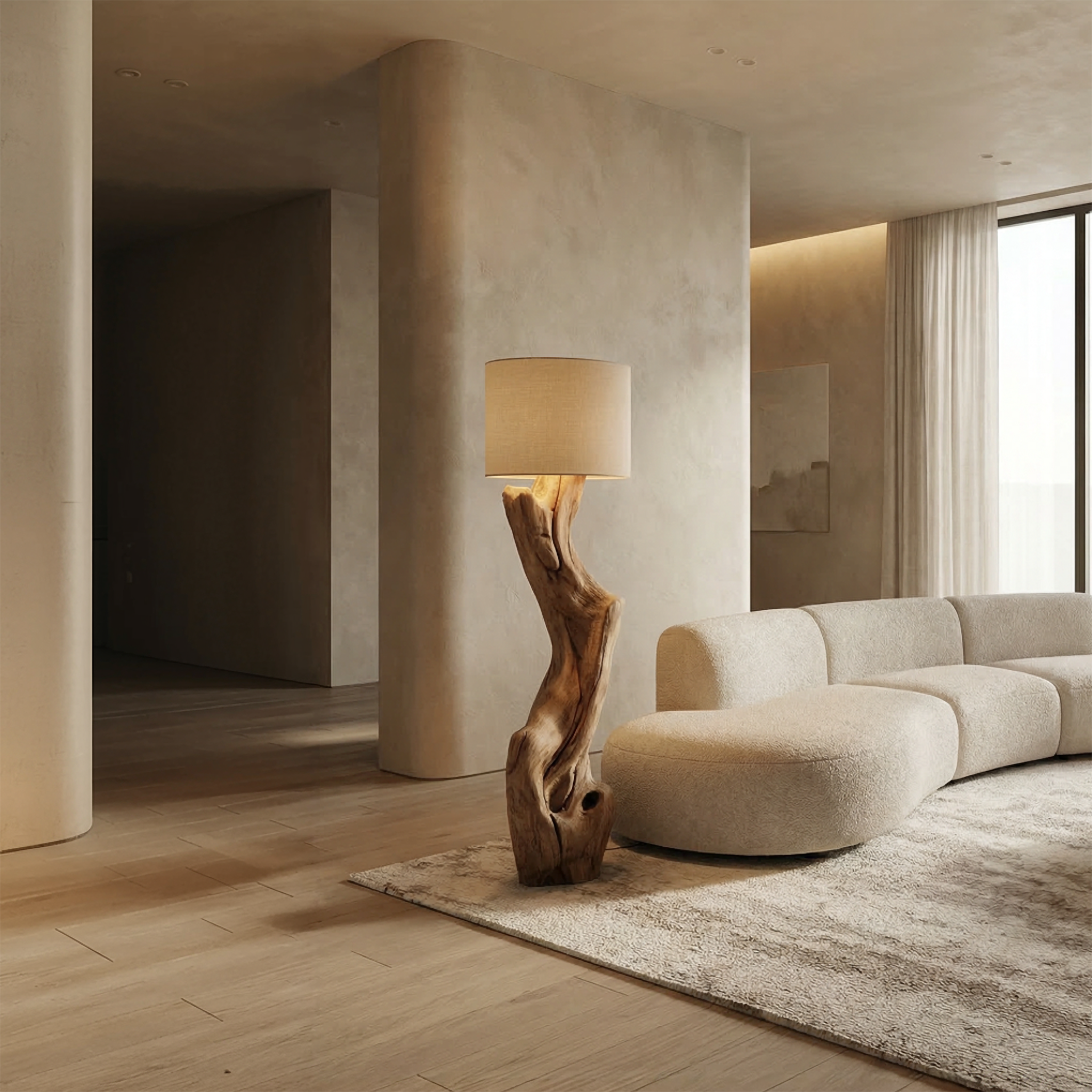 Sculptural Tree Floor Lamp For Living Room And Corner SINLSAFLP064