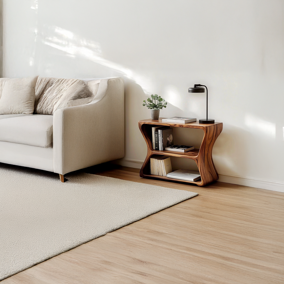 Free Standing Rustic End Table Bedroom SINLSABT087