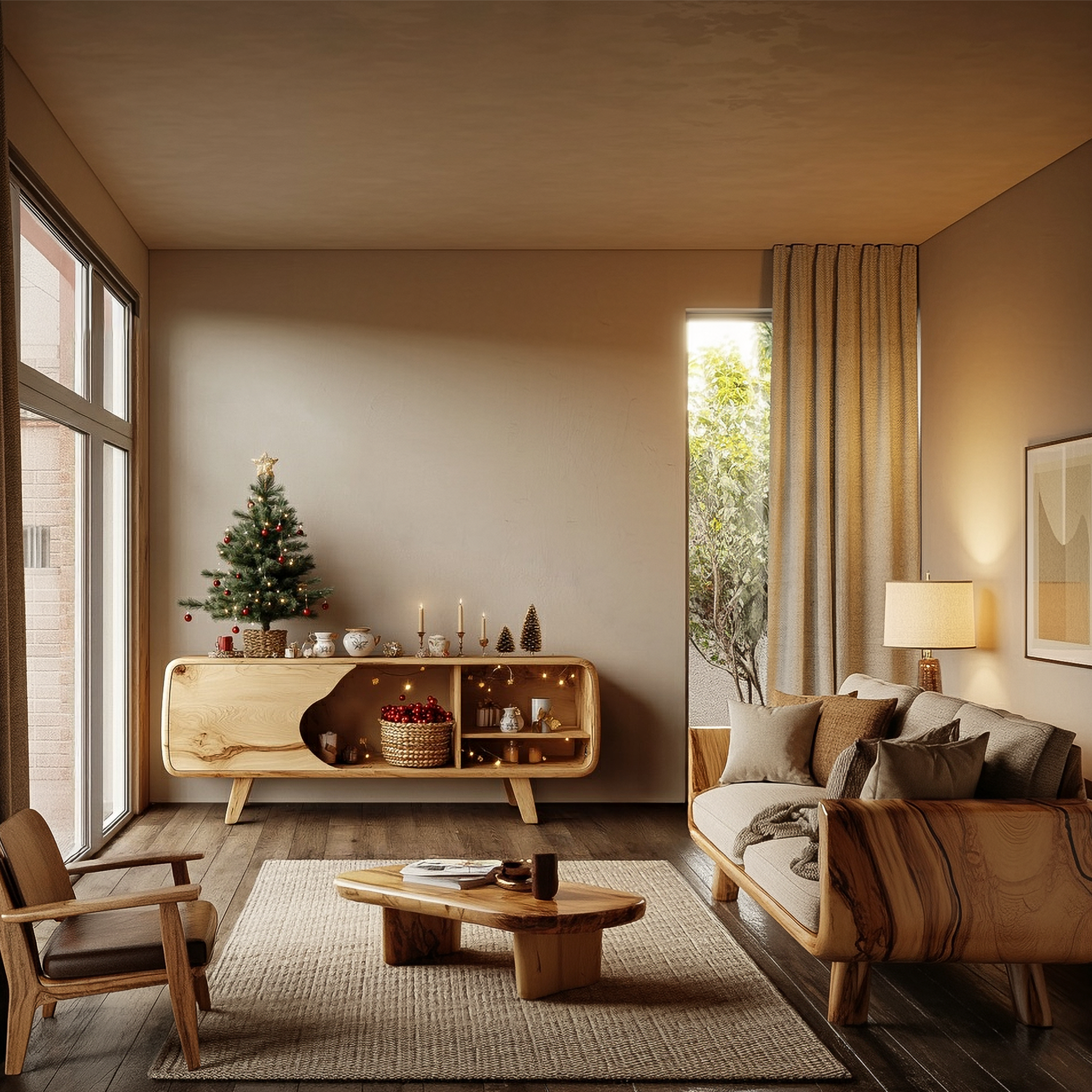 Rustic Sideboard Furniture For Living Room And Dining Area SINLSASC459