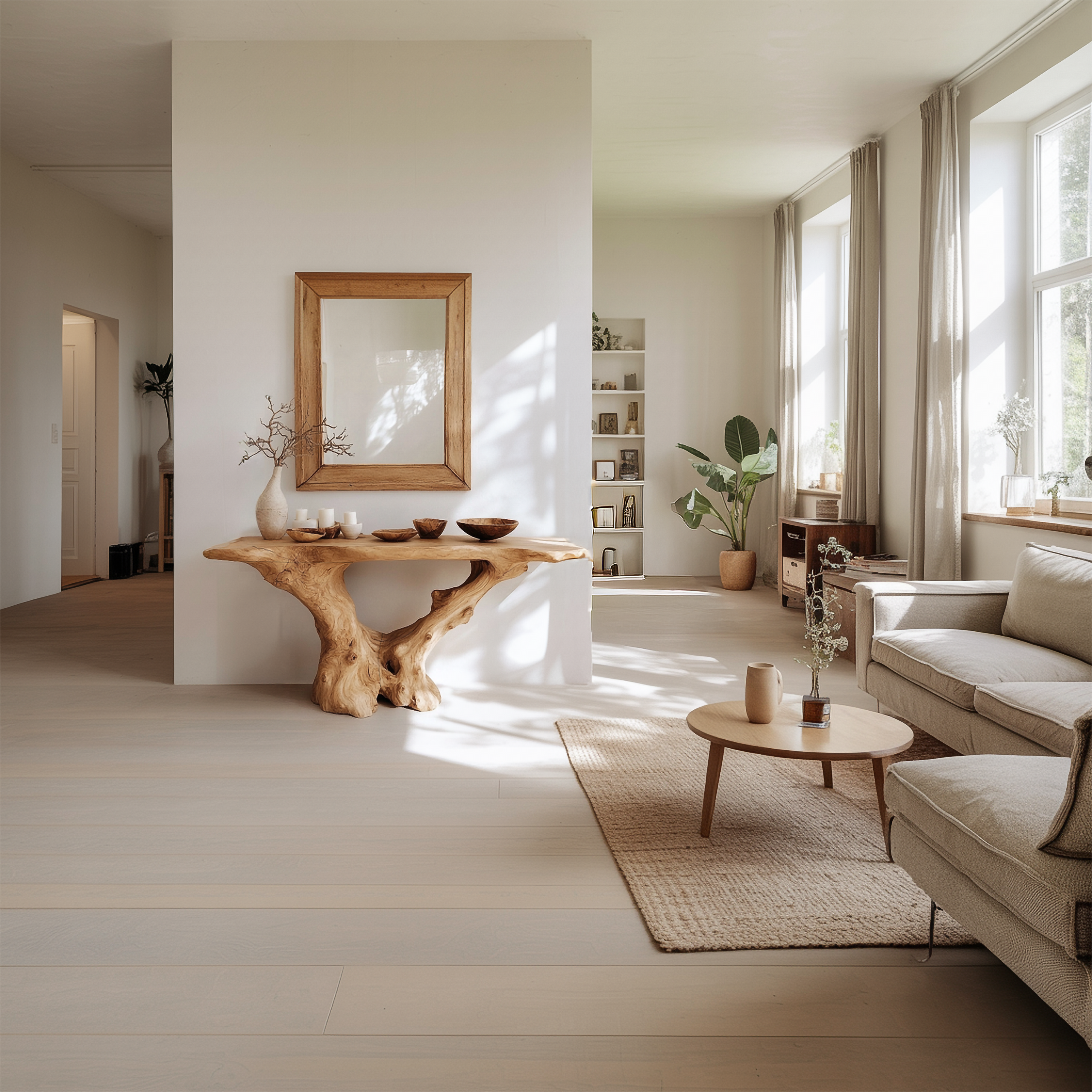 Rustic Handcrafted Wood Console Table Living Room SINLSACS437