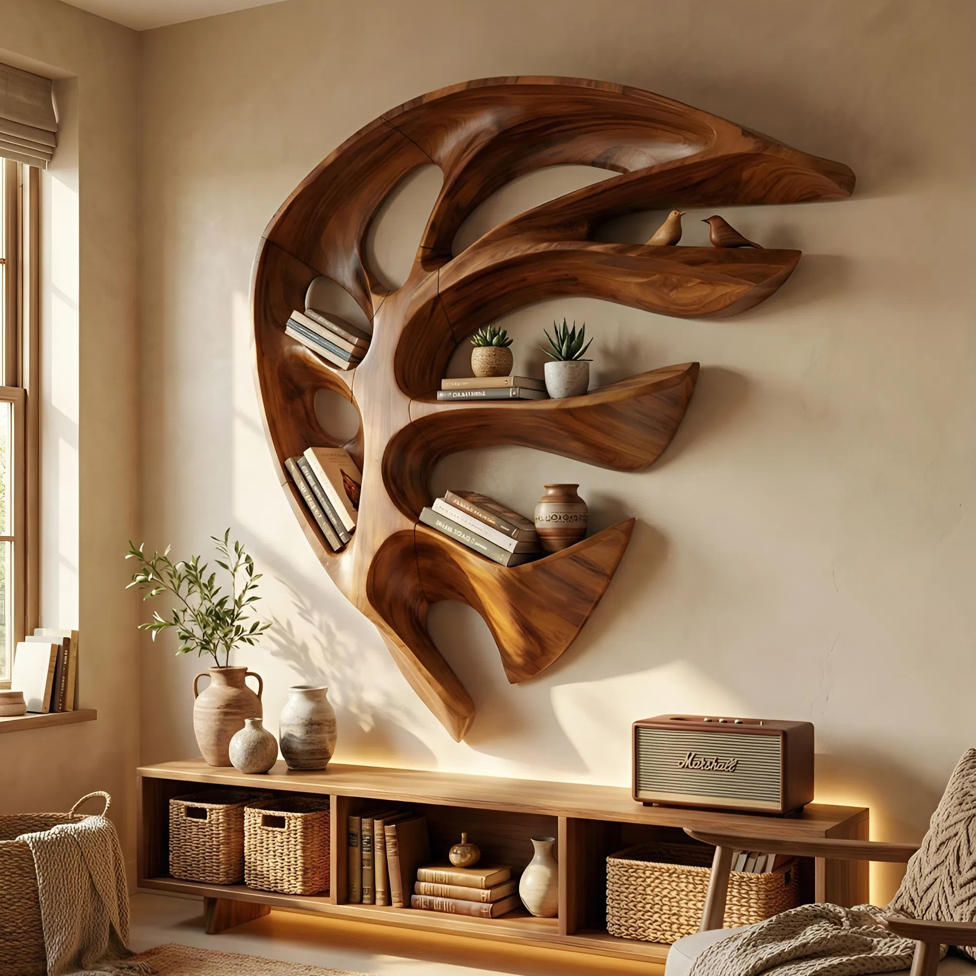 Modern Wall Mounted Shelf For Kitchen Storage SILDTTNWMS046