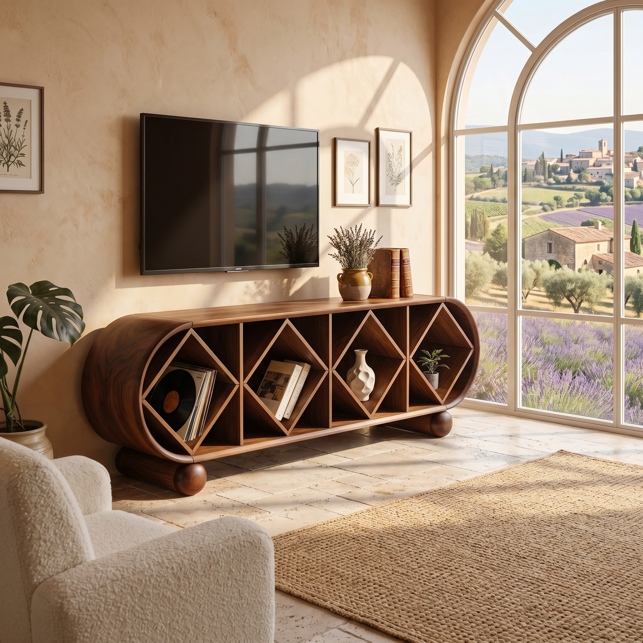 Contemporary Linear TV Console For Modern Living Space SILDTTNTVC149