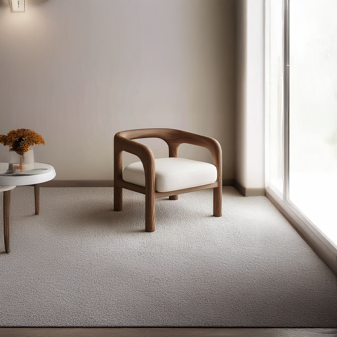 Organic Minimal Accent Chair Living Room Or Study Room SINLSAWC020