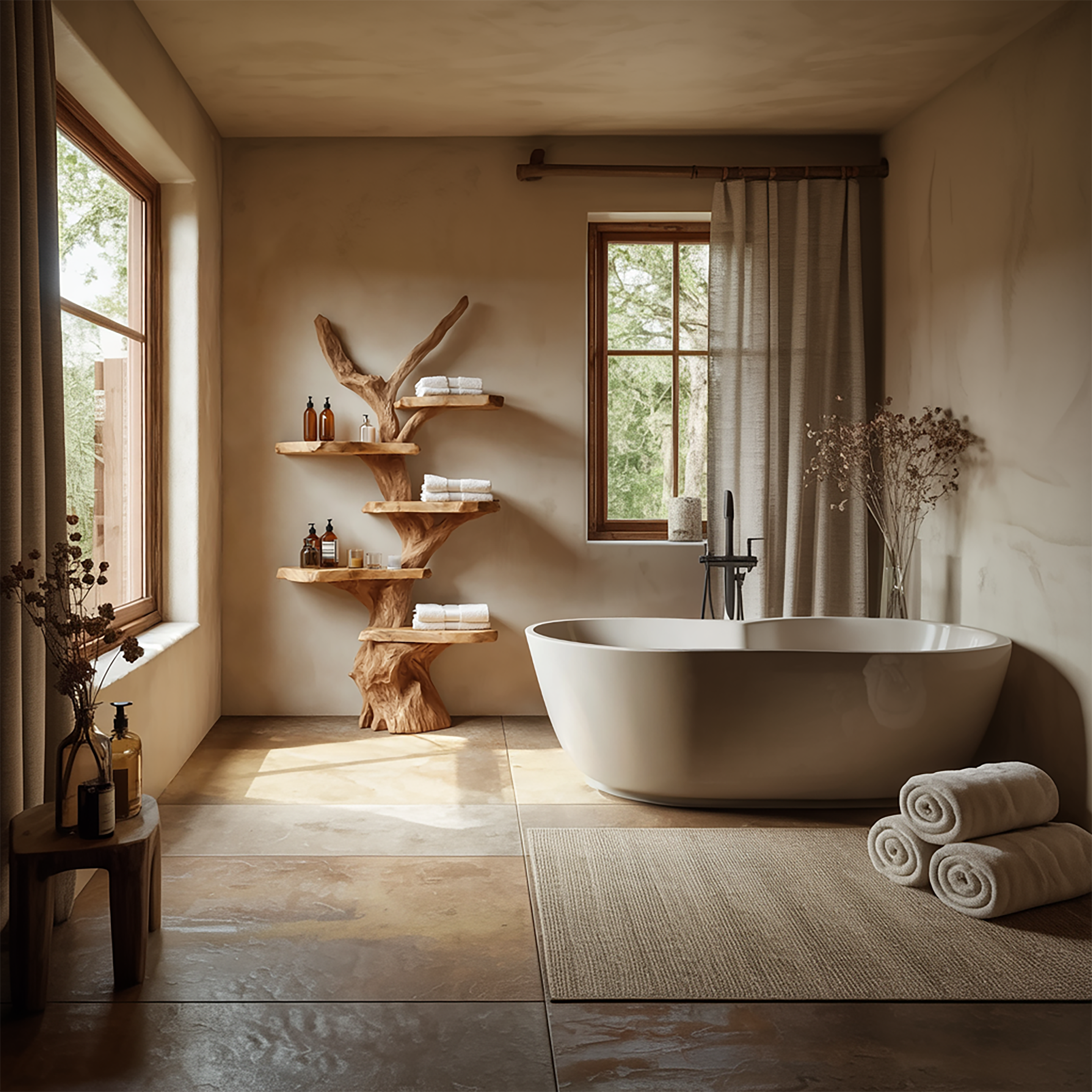 Sculptural Branch Bathroom Shelf Bathroom Interior Spa Display SINLSATB616