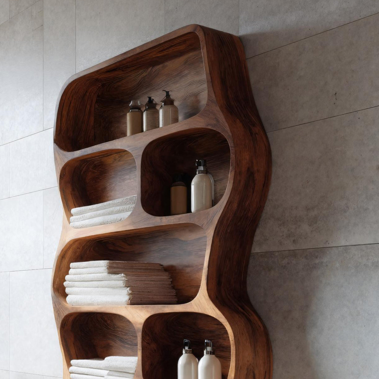 Contemporary Wall Shelf For Bathroom Space RTTHHNBAS007