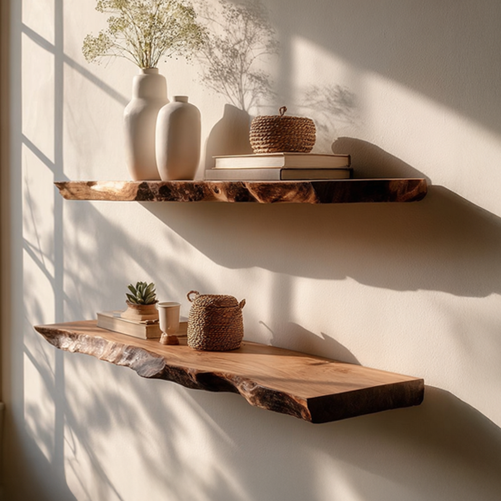 Rustic Floating Shelf Family Room SINLSAFL098