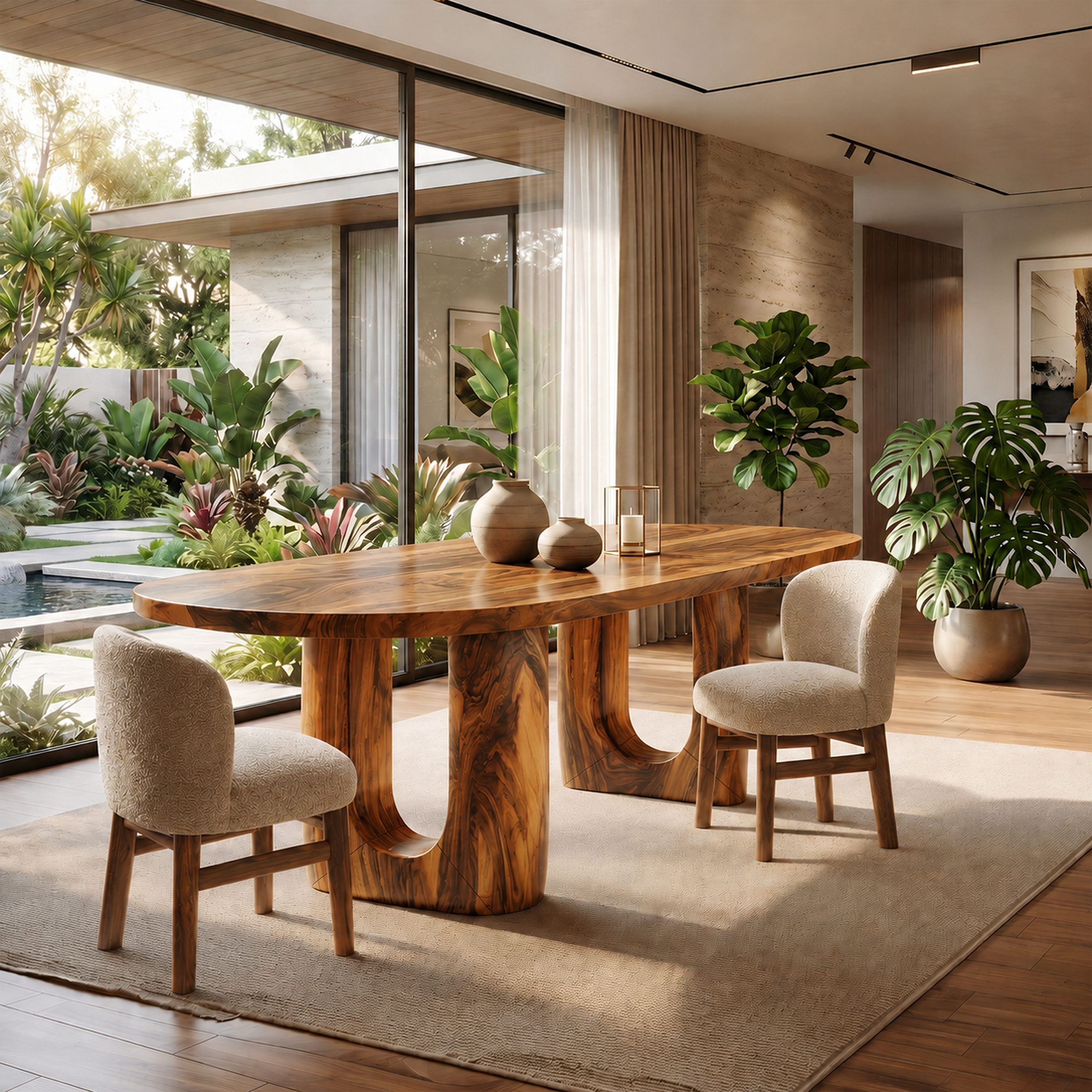 Organic Dining Room Table For Luxury Home SILDTTRDN047