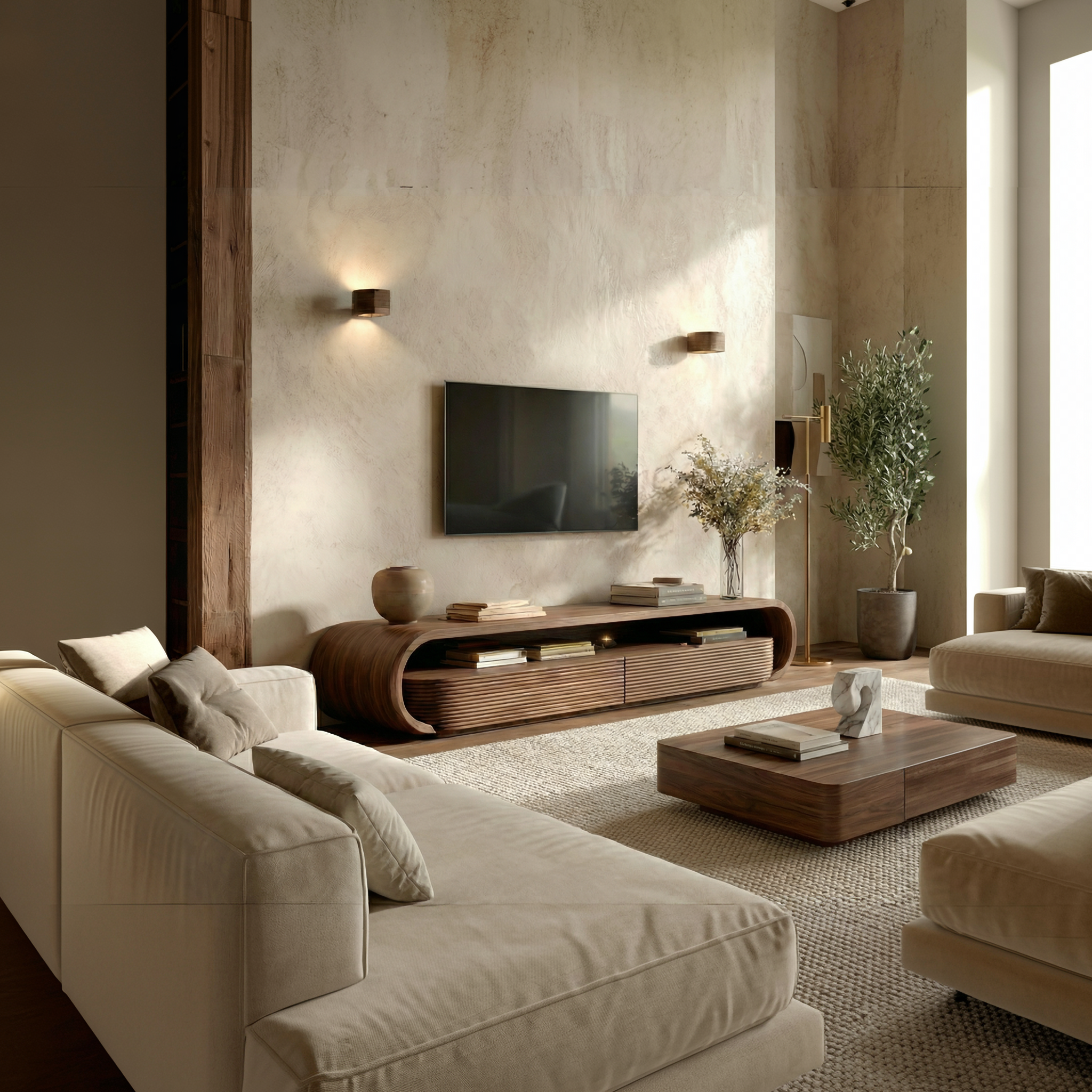 Modern Minimal TV Unit For Living Room And Entertainment Space SINLSASC505