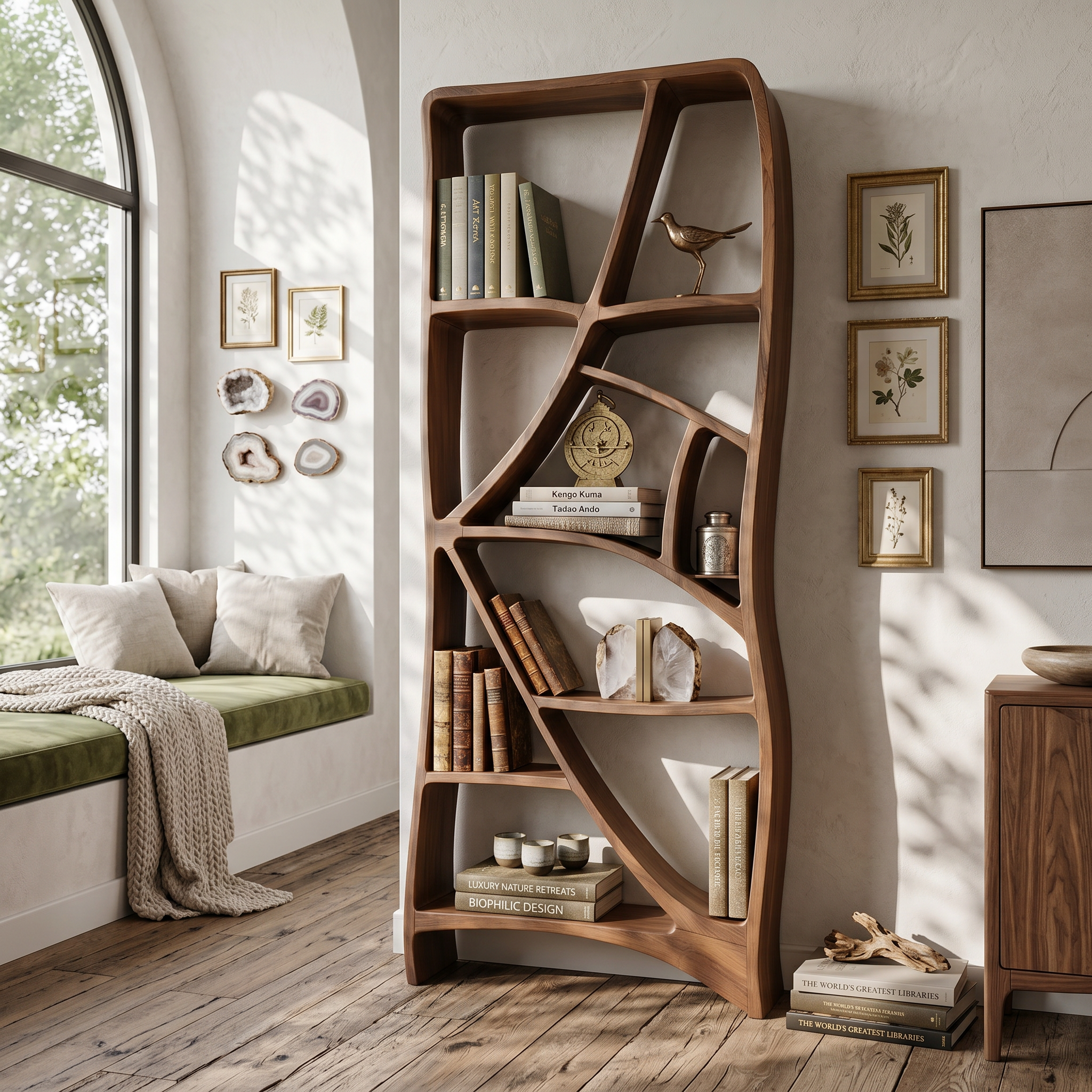 Minimalist Display Bookshelf For Cozy Lounge Corner SILDTTNBS048
