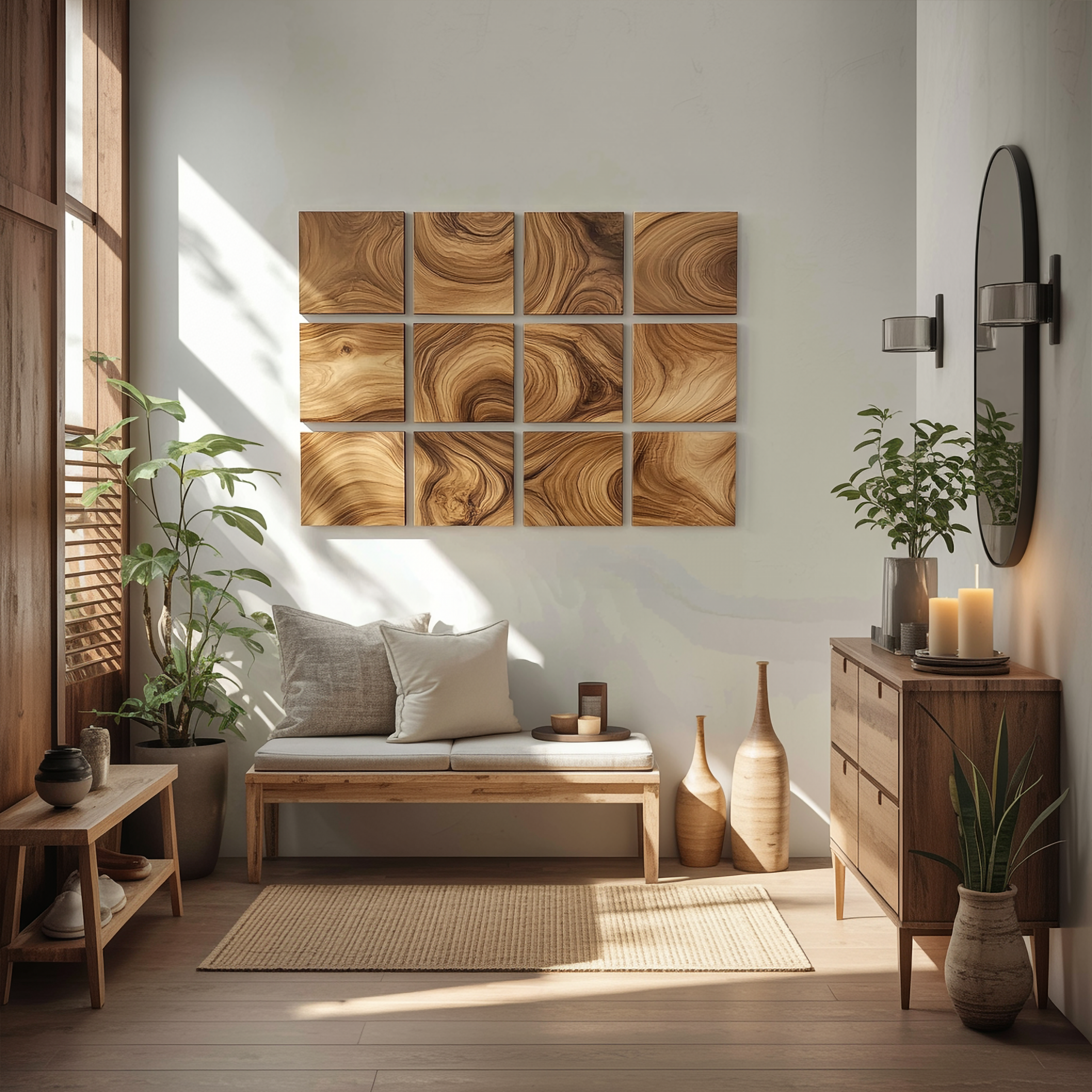 Organic Rustic Wall Art For Living Room And Lounge SINLSAWD015
