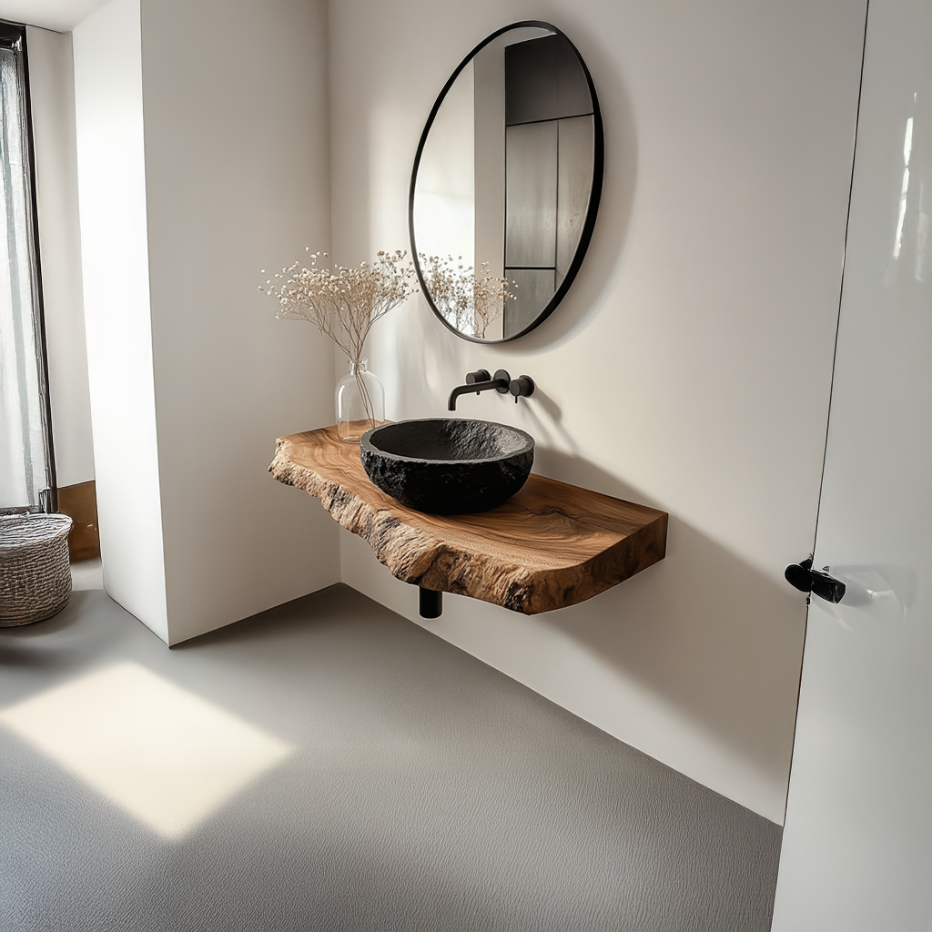 Rustic Floating Shelf Vanity Bathroom SINLSABRV067