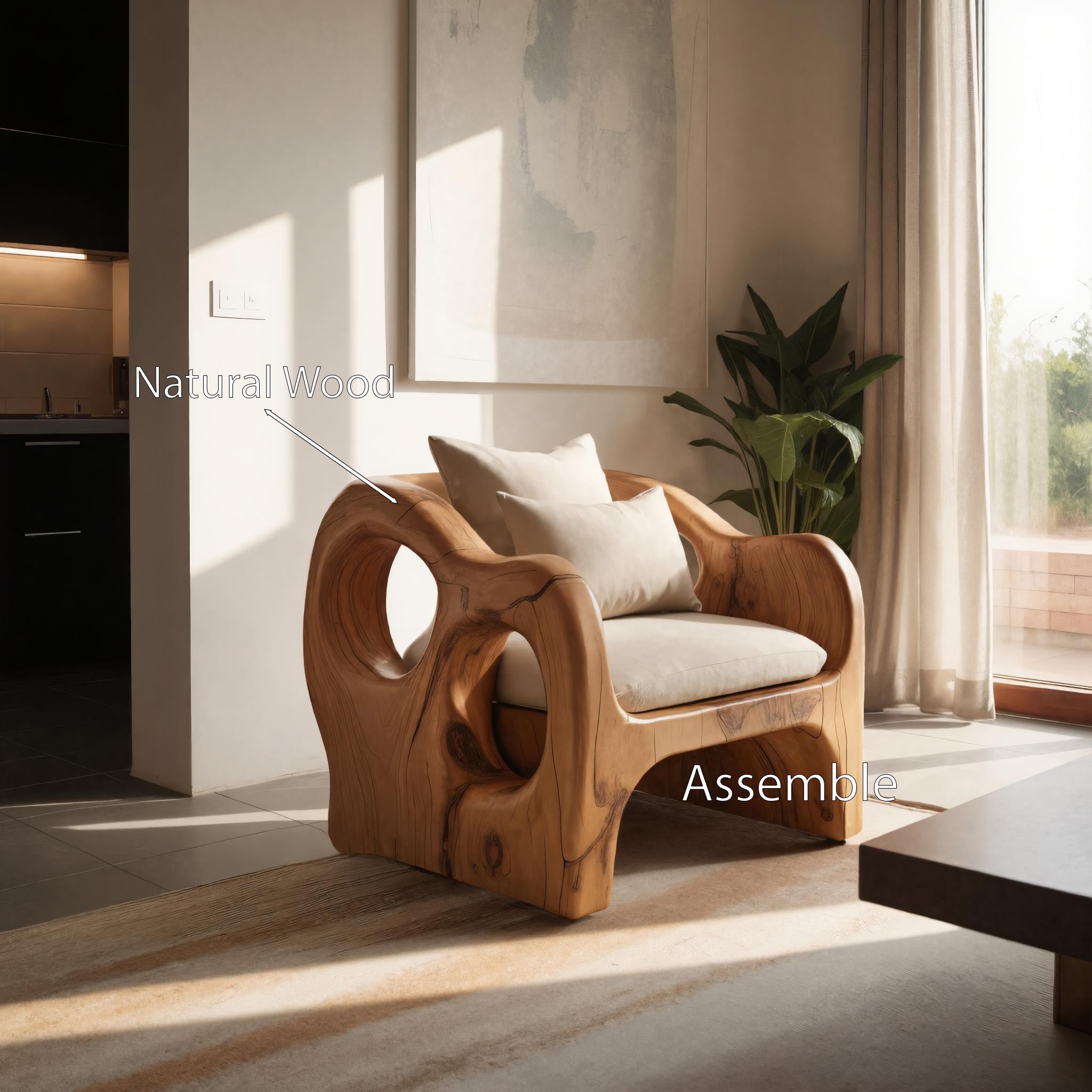 Artistic Sculpted Armchair For Living Room Or Lounge SITHHNCHR036