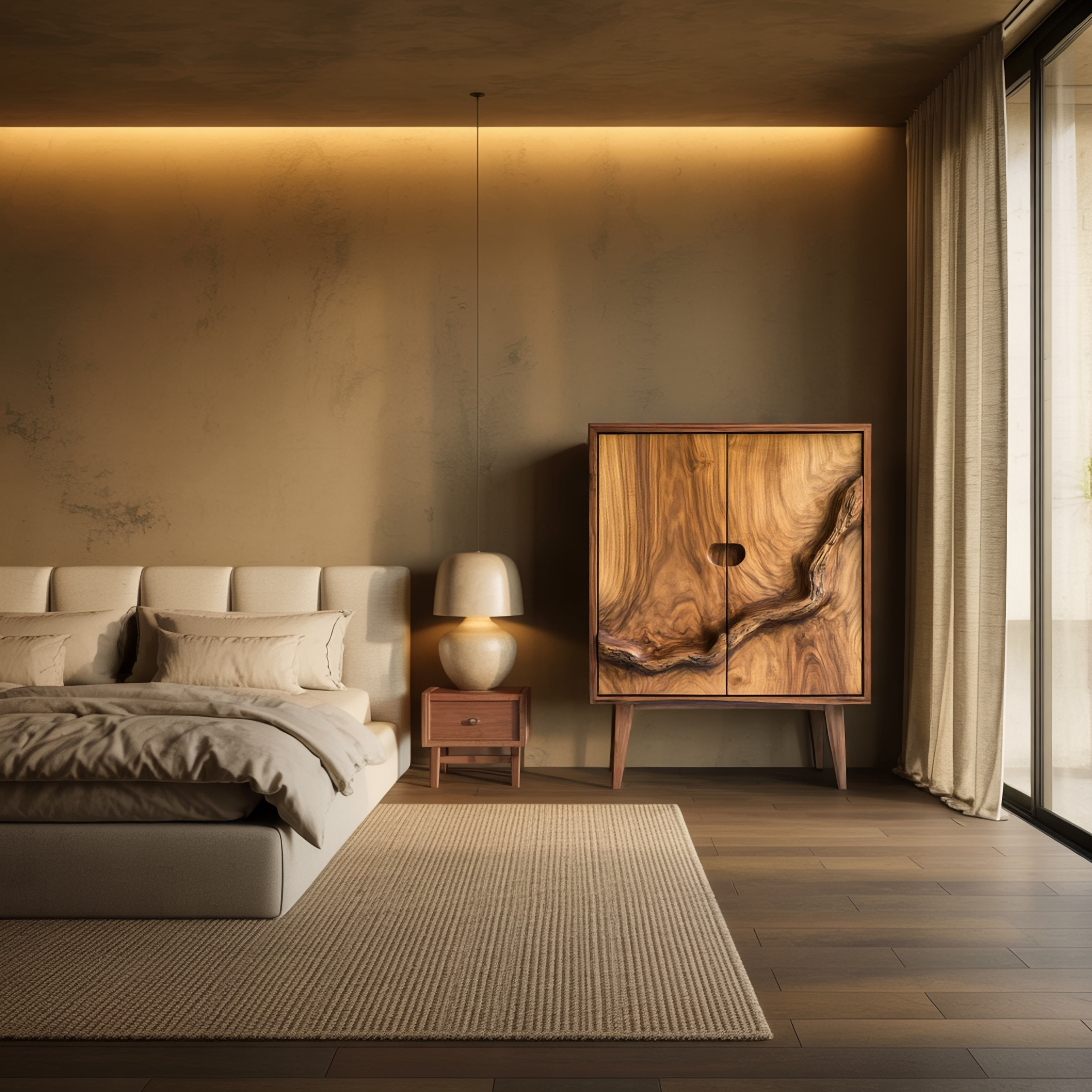 Rustic Artisan Cabinet Living Room And Bedroom SINLSASC346